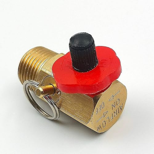 Miniatura 6 de KIRO&SEEU Herramienta colector de tanque de aire con puerto de llenado, válvula de seguridad de apagado de aluminio y derivación de alivio Tanque