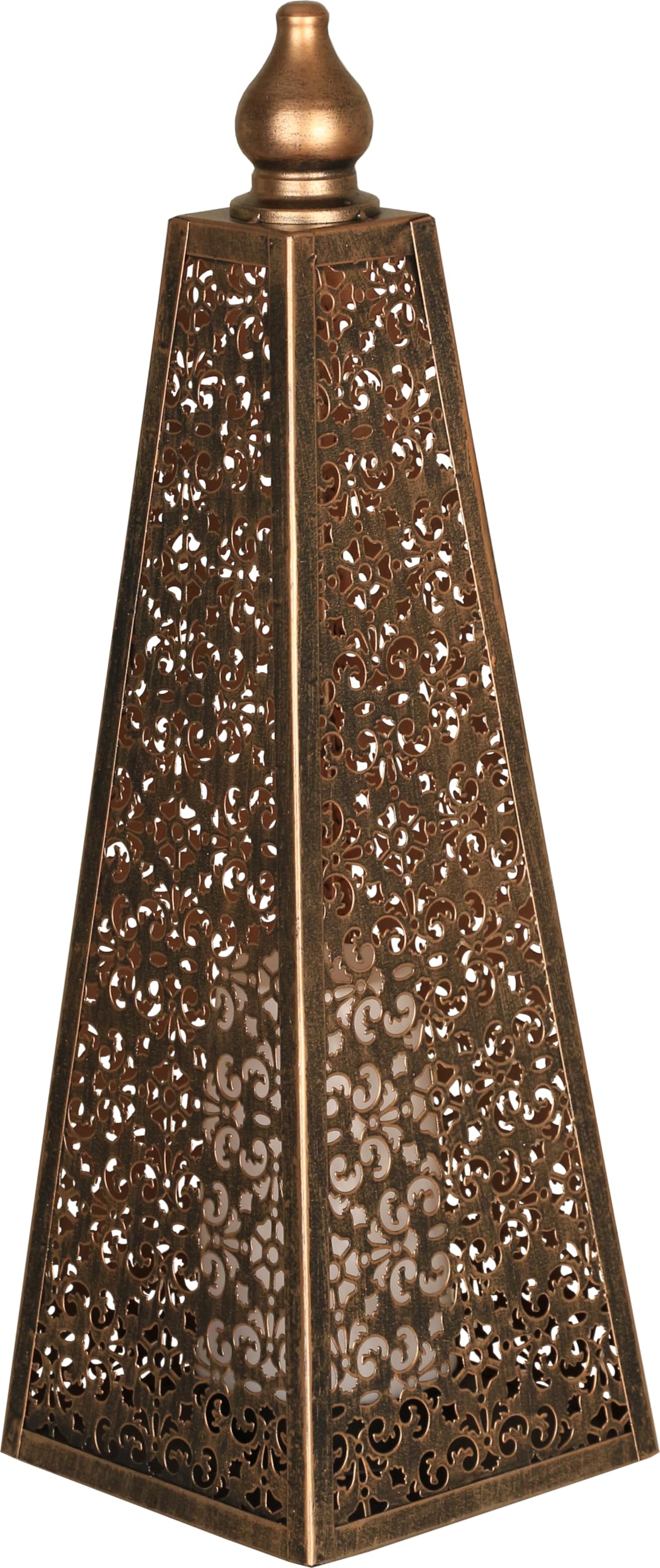 Luxform Lighting Battery Powered Moroccan Style Pyramid Lamp (45cm Height)