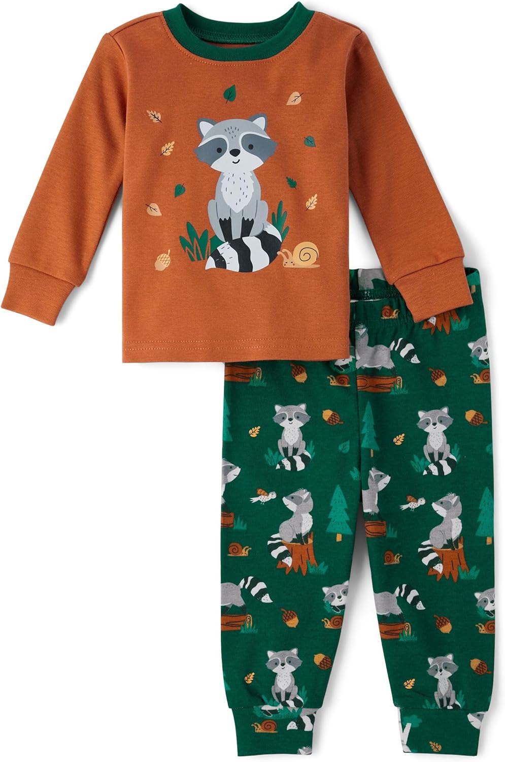 The Children’s Place,Baby Boys,and Toddler Long Sleeve Top and Pants Snug Fit 100% Cotton 2 Piece Pajama Set,Raccoon,18 Months,24 Months The Children’s Place,Baby Boys,and Toddler Long Sleeve Top and Pants Snug Fit 100% Cotton 2 Piece Pajama Set,Raccoon,18 Months,24 Months