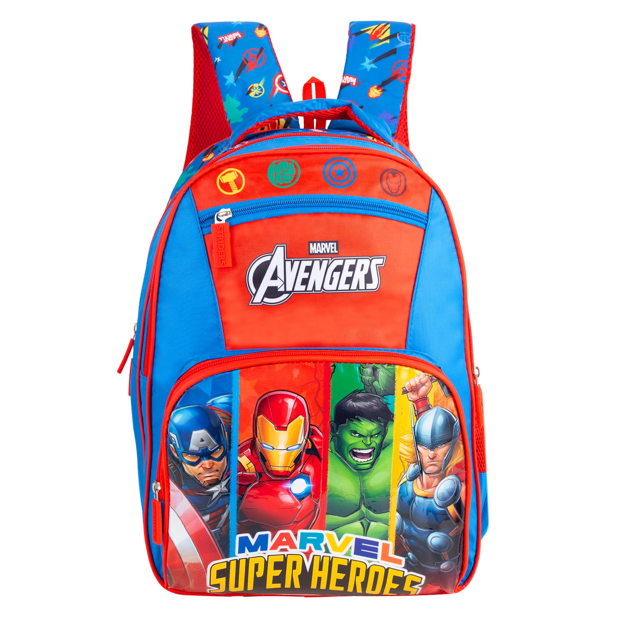 Marvel Avengers School Bag 16 Inch Kids Backpack for School & Tuition Captain America, Iron Man