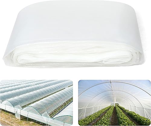 Miniatura 1 de Fencer Wire Lámina de plástico transparente para invernaderos de 6 mil resistente a los rayos UV, cubierta de invernaderos para horticultura,
