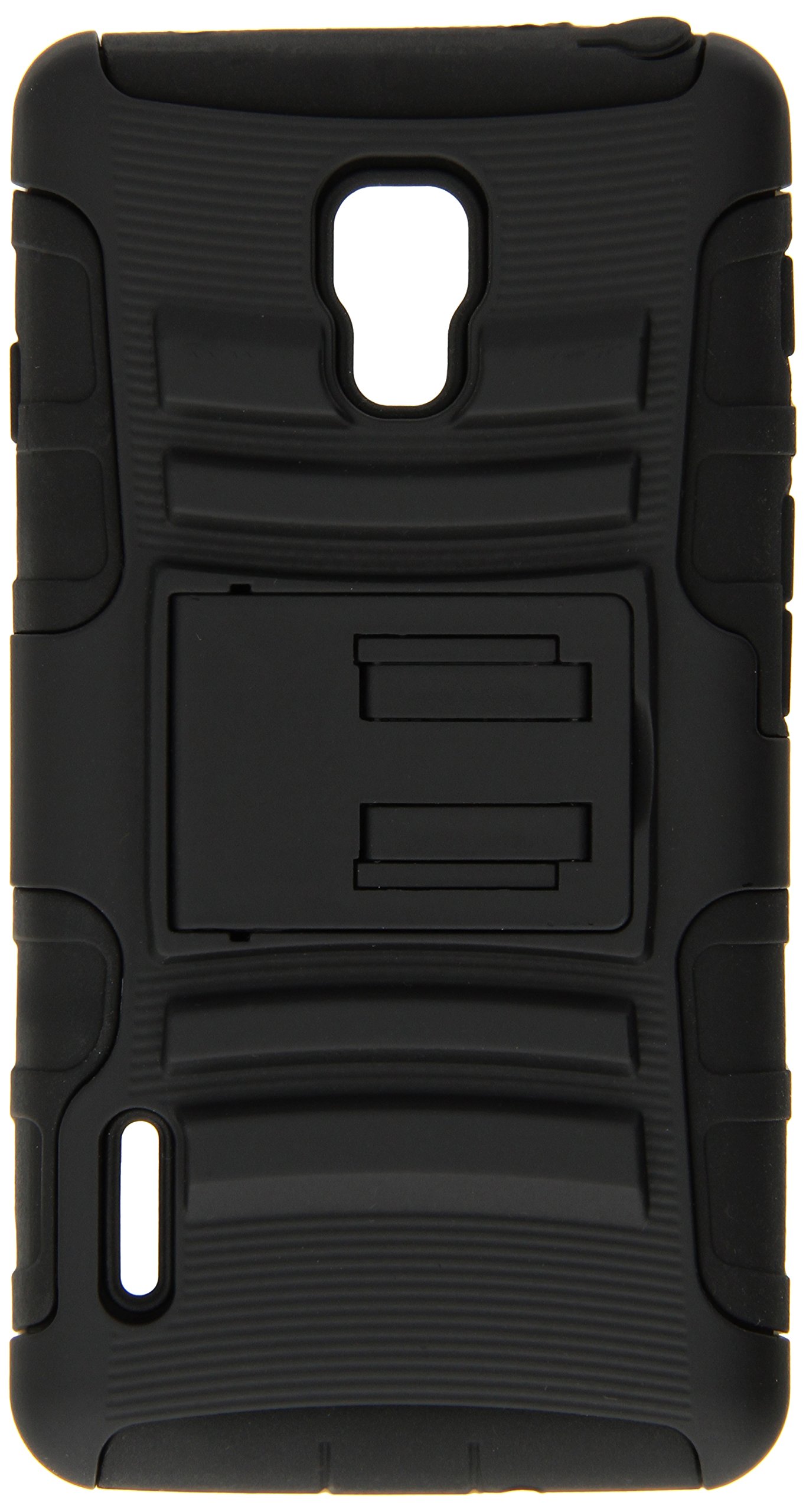 MyBat Asmyna Advanced Armor Stand Protector Cover for LG US780/LG870 Optimus F7 - Retail Packaging - Black