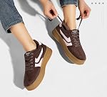 LUCKY STEP Platform Sneakers pour les femmes Mode Retro Gum en caoutchouc épais Sole confortable Tennis Skate Trainer Classic Chaussures de marche Casual Streetwear