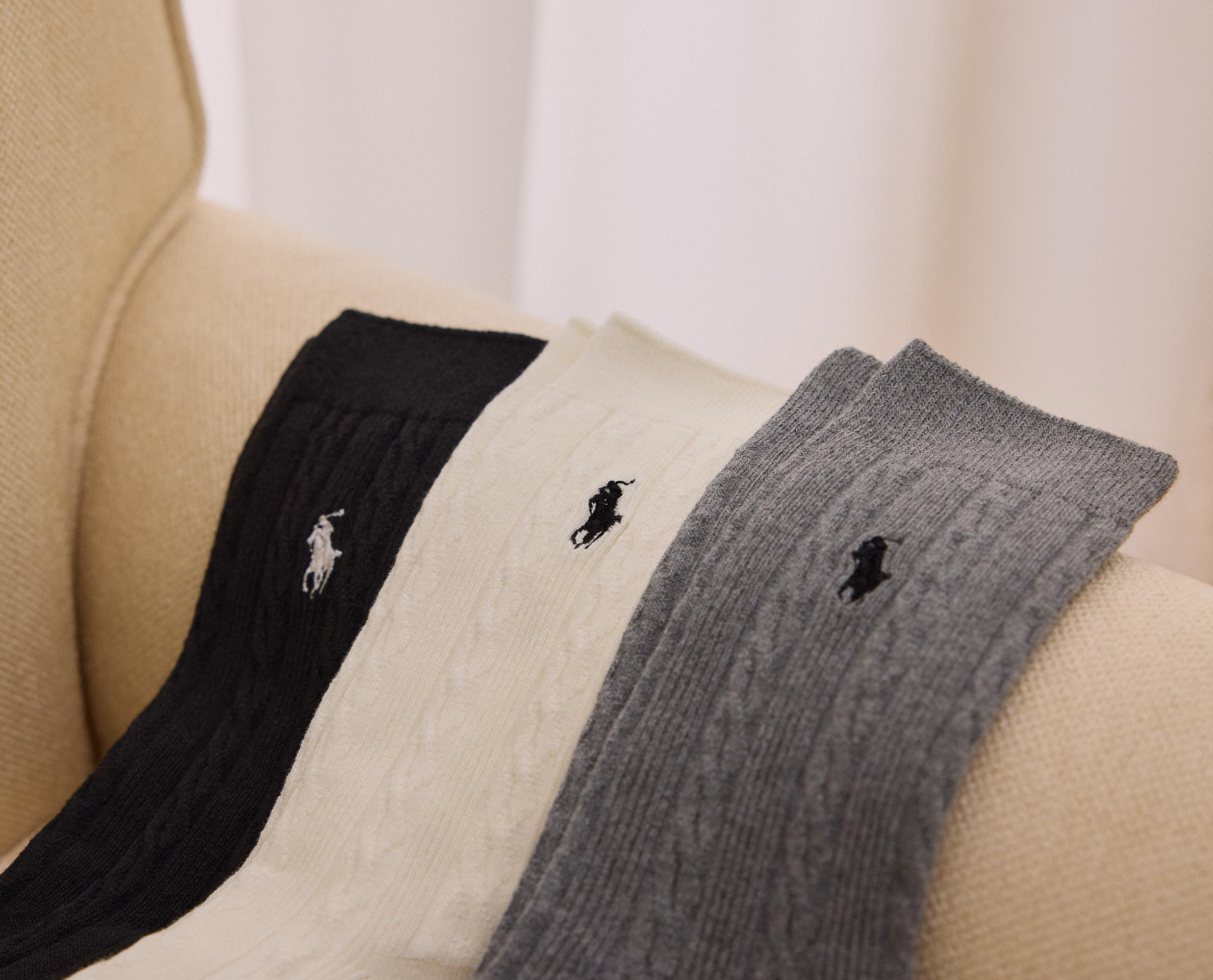 POLO RALPH LAUREN Damen Klassisches Baumwollkabel