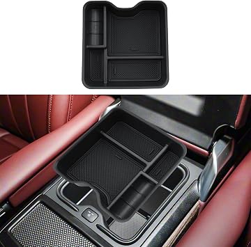 Center Console Organizer For 2023-2026 Range Rover/Range Rover Sport - Armrest Box Organizer Tray Compatible with 2023-2026 Range Rover/SportWith Refrigerator Accessories Armrest Organizer ABS