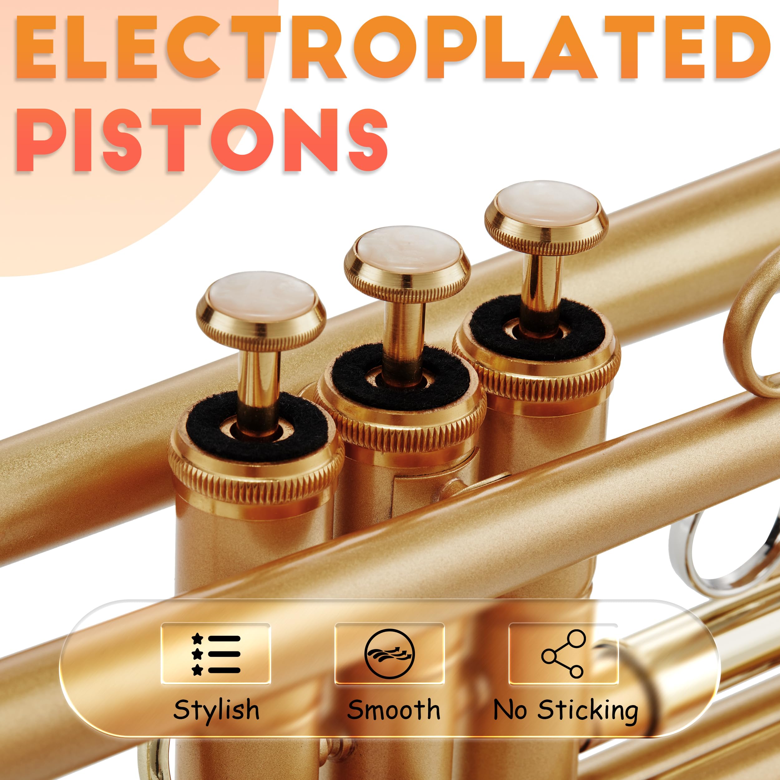 AKLOT Bb Trompeteninstrument, Gold
