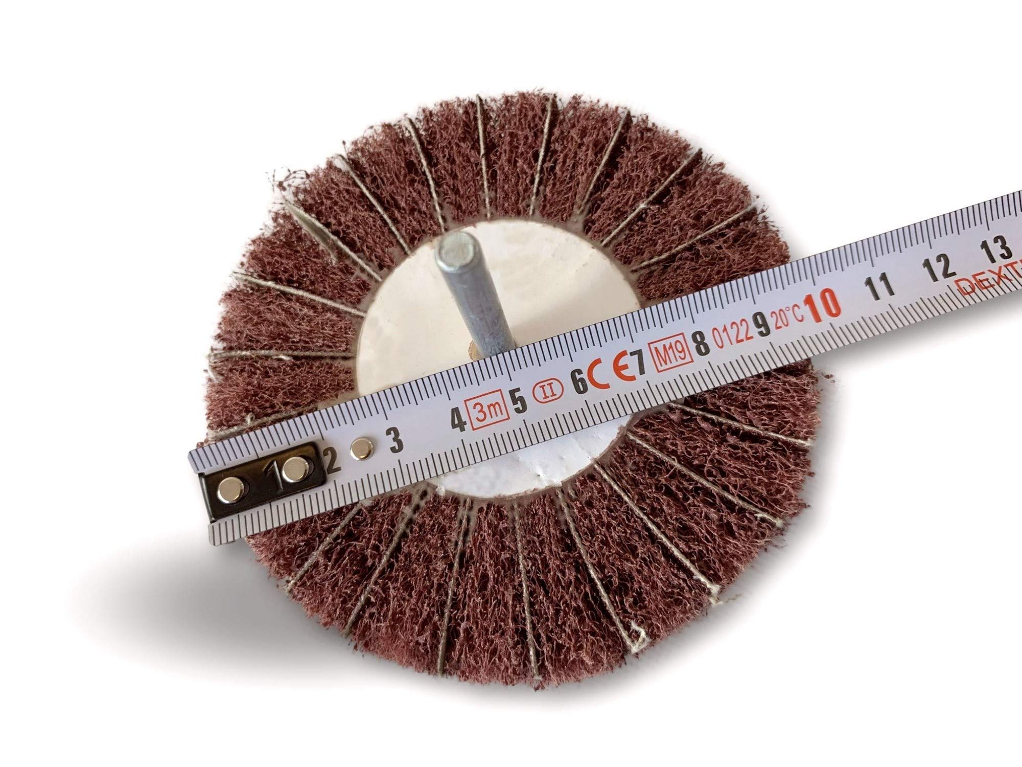Kibros Roue abrasive polissage tige tissu abrasif et mousse alésage 6 mm