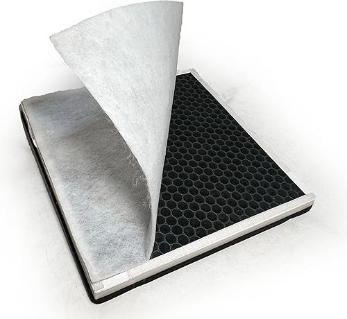 Nispira Filtro de carbón activado HEPA 3 en 1 Vital 100-RF para purificador de aire Levoit Vital 100  Elimina humo, polvo, compuestos orgánicos