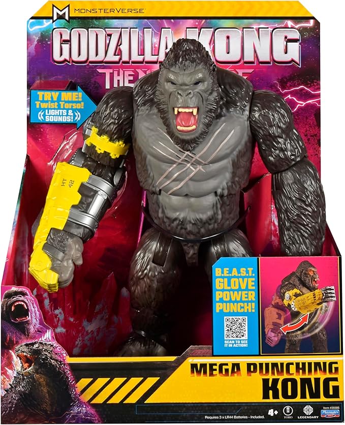 Godzilla x Kong: Figura Kong 13" Mega Deluxe Power Punch Playmates Toys miniatura 5