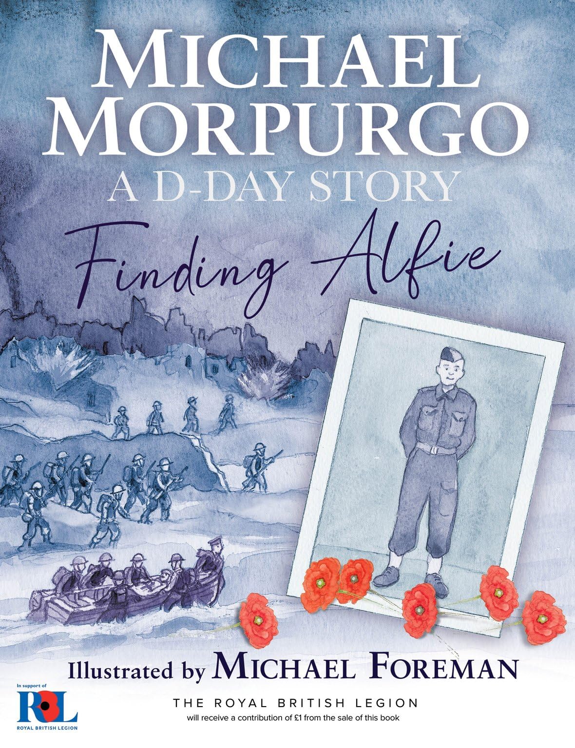 Michael Morpurgo - Finding Alfie: A D-Day Story Hardback Book