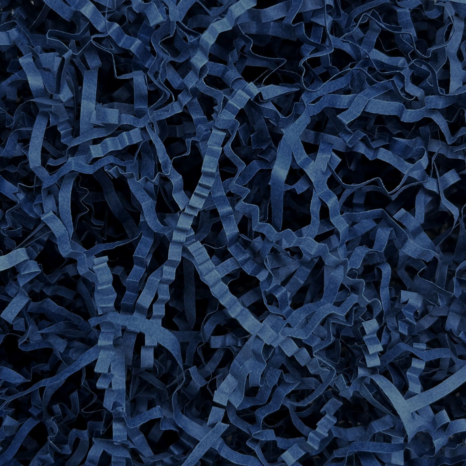 Tisspoms 2LB Light Navy Blue Crinkle Cut Paper Shred Filler, Paper Shreds for Basket Fillers, Birthday, Gift Wrapping, Anniversary, Wedding, Halloween