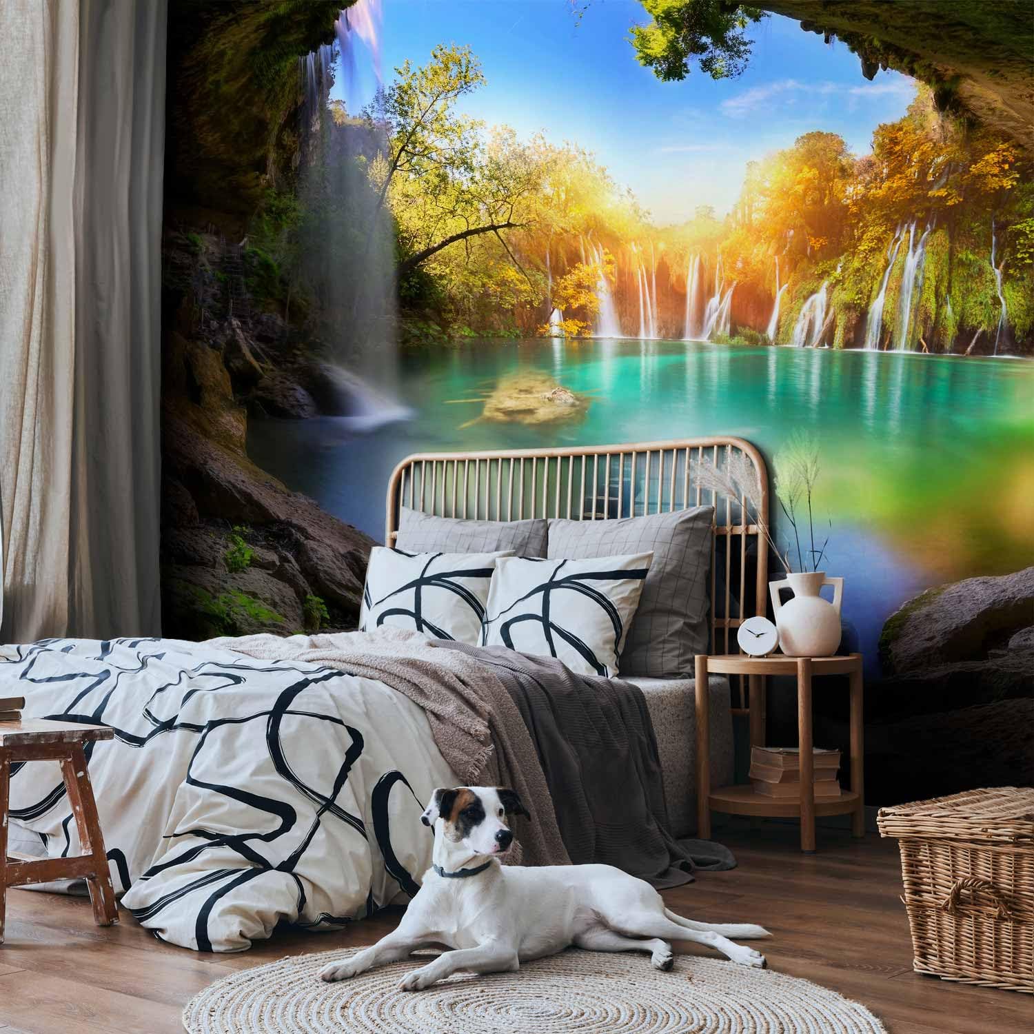 murando - Carta da Parati Moderna per Soggiorno, Paesaggio, 200x140 cm | Fotomurali in TNT, Decorazione da Muro XXL, Poster Giganti da Parete, Grotte, Produzione Europea