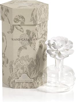 Zodax Grand Casablanca Porcelain Diffuser Fleur d Oranger