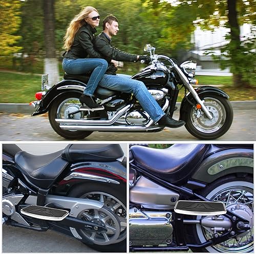 Miniatura 3 de Estriberas ajustables para motocicleta, reposapiés para pasajero, compatible con Yamaha Vstar Dragstar 400 650 V-Max XV125 XV250 Honda VTX1300