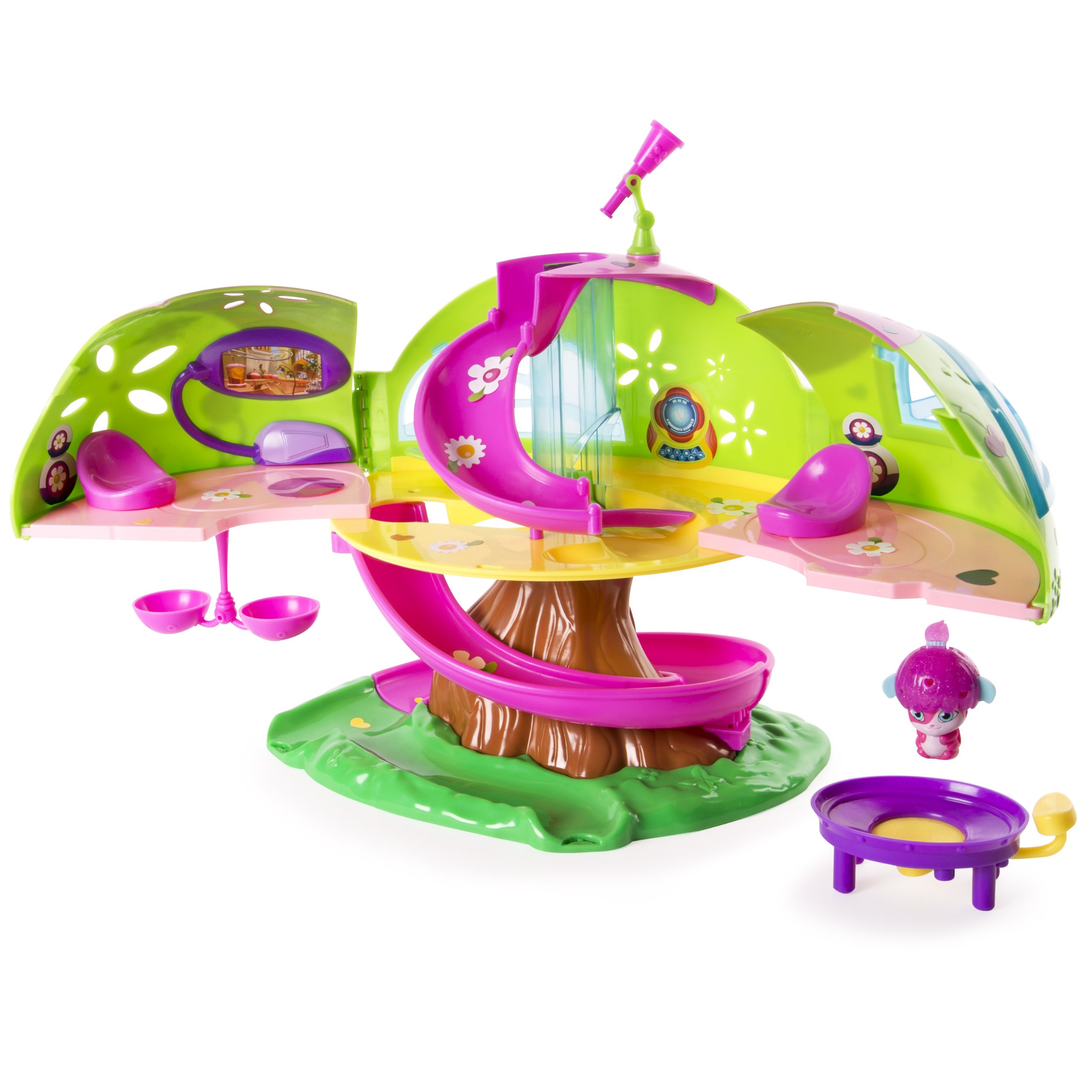 Popples - Treehouse Cabane - zestaw do gry + akcesoria i 1 x ekskluzywna mini figurka [UK Import]