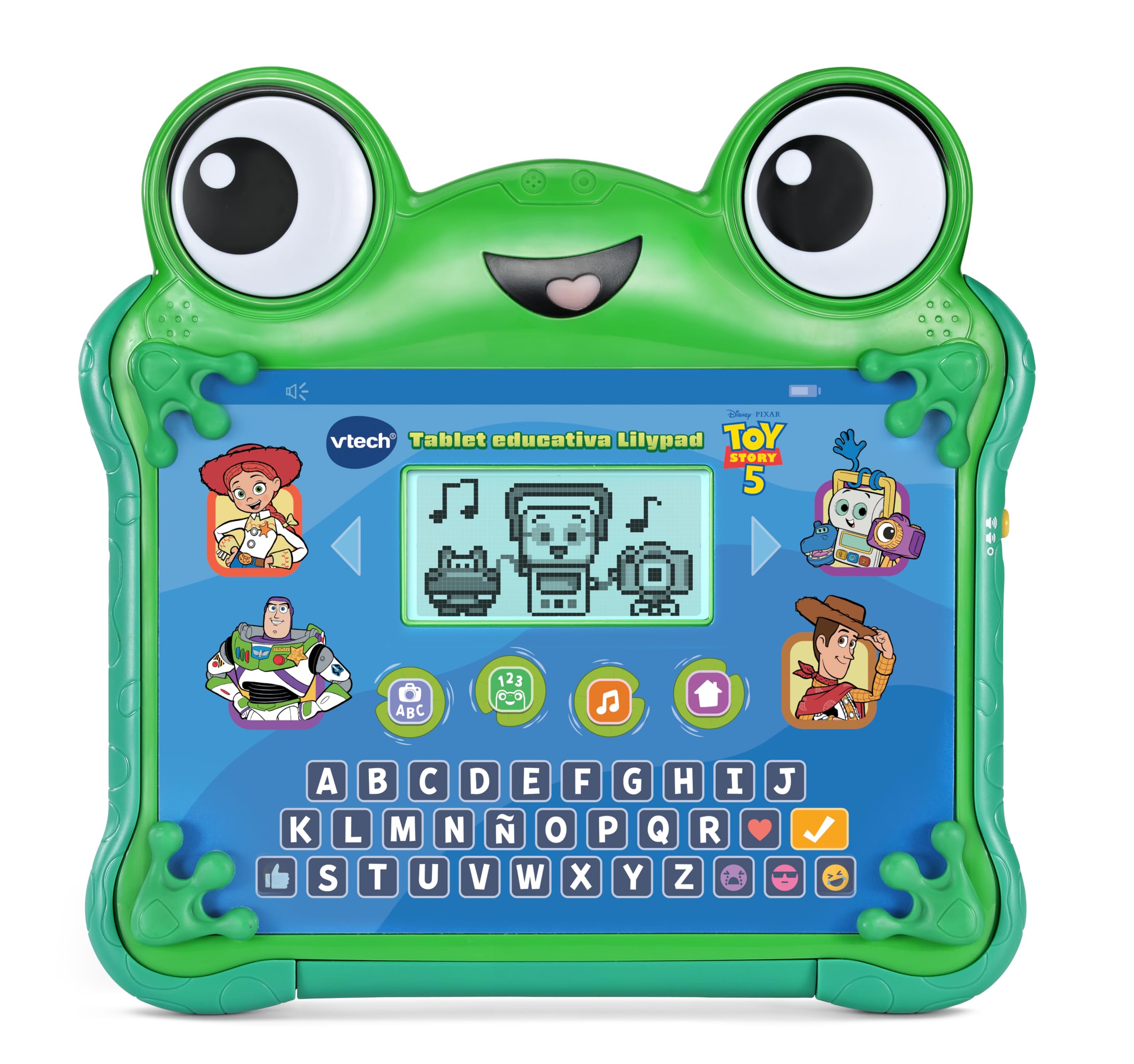 VTech - Tablet educativo Lilypad esplora e impara - Toy Story 5 | Con attività educative, giochi di chat con Jessie, Buzz e Woody, tastiera ABC e schermo retroilluminato, versione spagnola