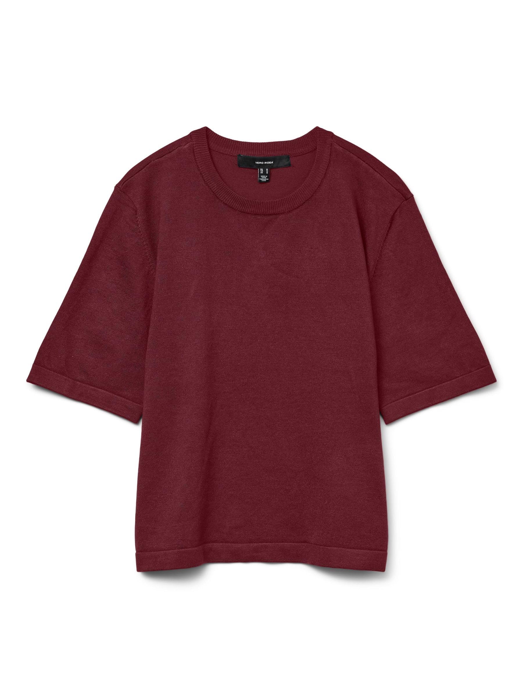 VERO MODA Female Knitted Jumper VMSILJE Jumper, Tawny Port, S