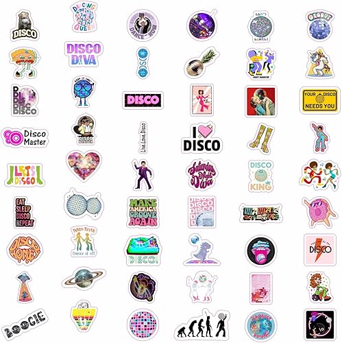 Miniatura 3 de BulbaCraft 100 Piezas de Adhesivos de Discoteca, Adhesivos de Bola de Discoteca, Adornos de Bola de Discoteca, Regalos para Mujeres y Hombres
