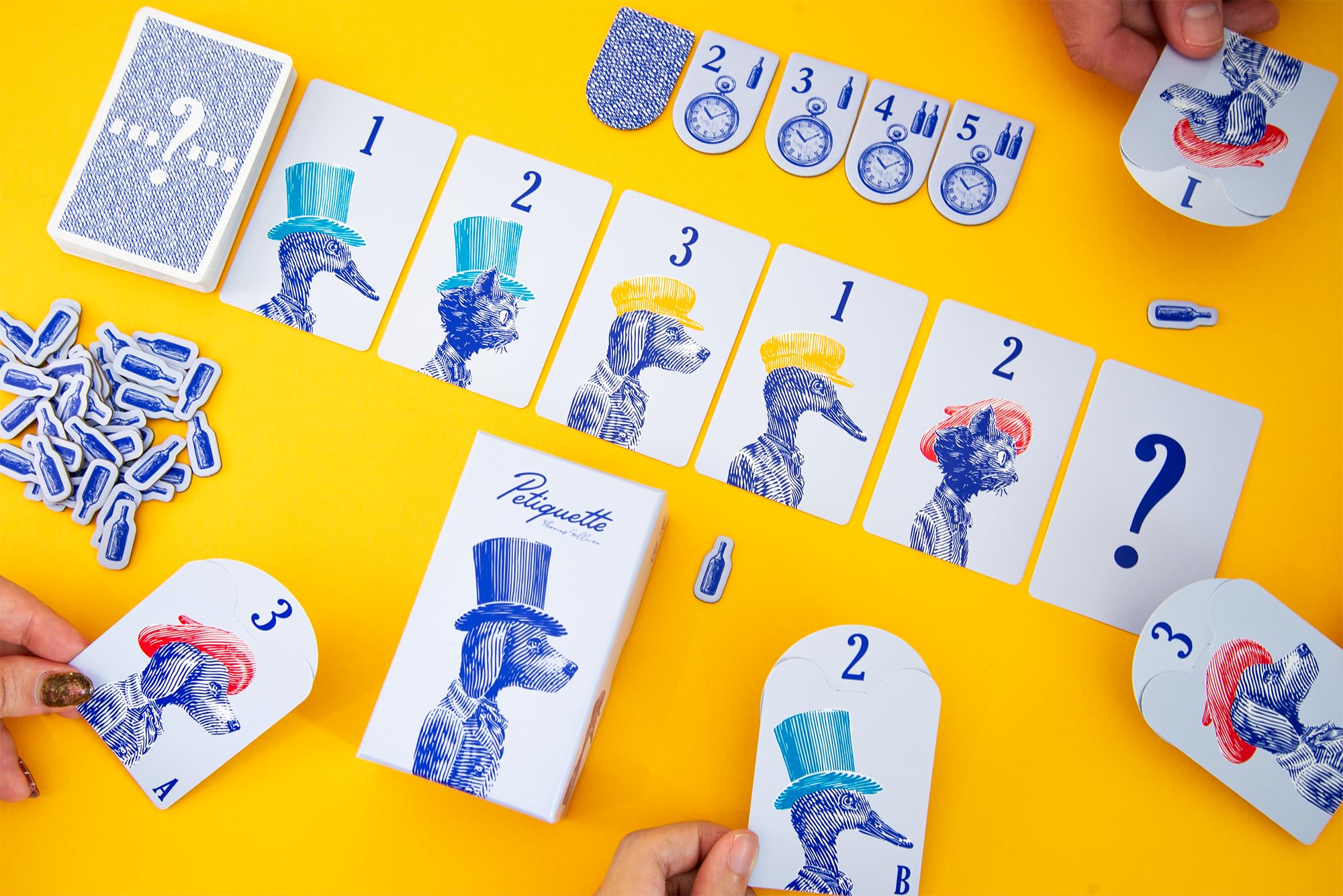 Oink Games Petiquette Card Game Ages 7+, Blue and White, Medium - Image 3