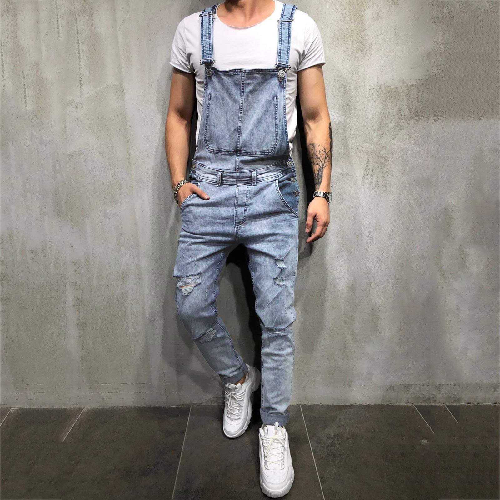 Pantalones de trabajo para hombre, overol de cintura elástica, pantalones de descanso, pantalones cargo para hombre, overol holgado para exteriores, pantalones de trabajo, chinos, ajuste regular