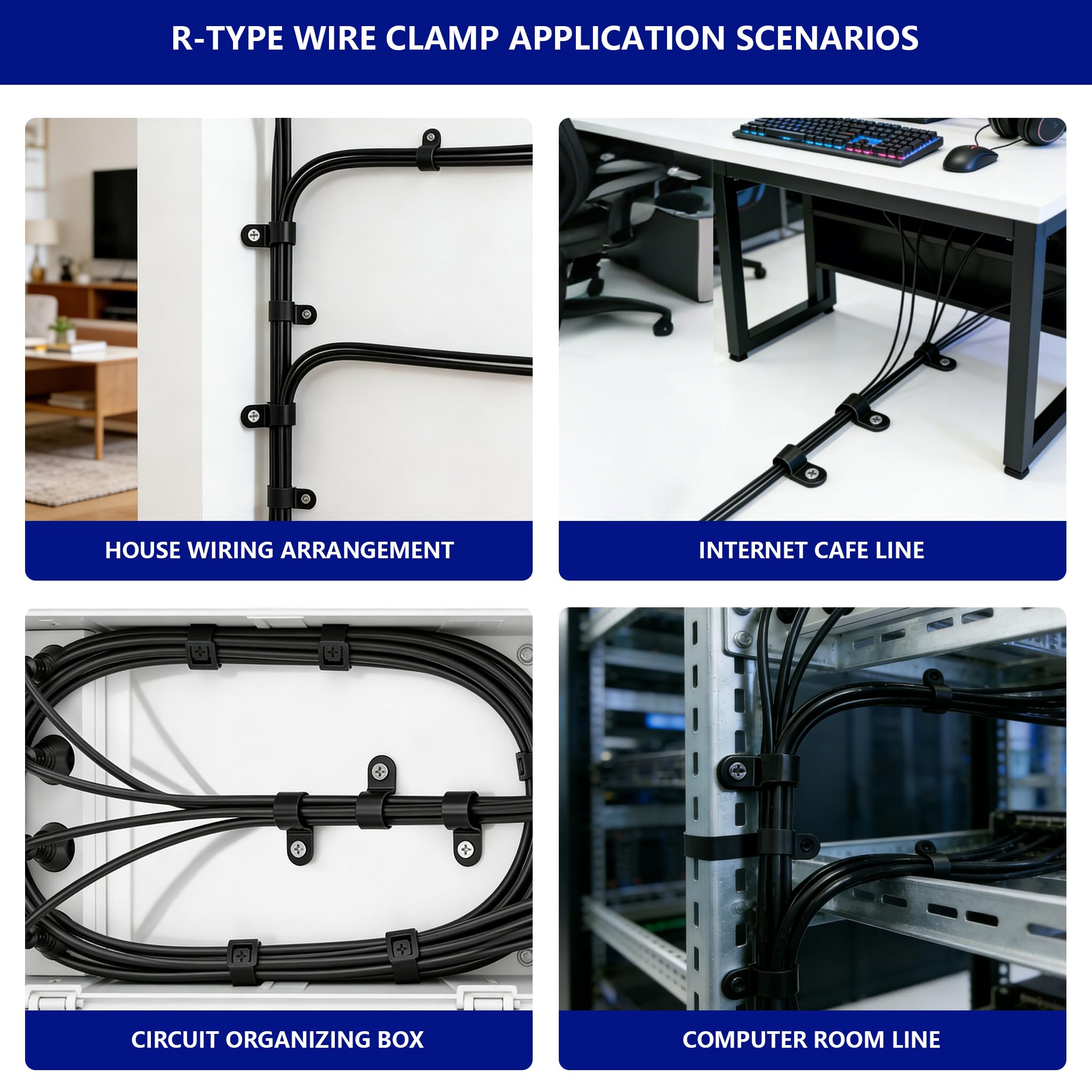 330 Cable Clips - Organize Wires & Cables -5