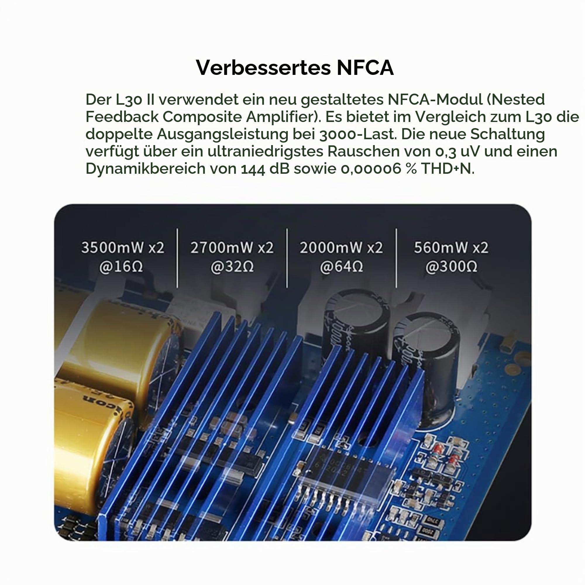 AOSHIDA Topping L30 II NFCA Kopfhörer Verstärker Cinch-Eingang PRE/RCA/HPA-Ausgang 560mWx2 Home Desktop HiFi kopfhörer Vorverstärker (Schwarz)