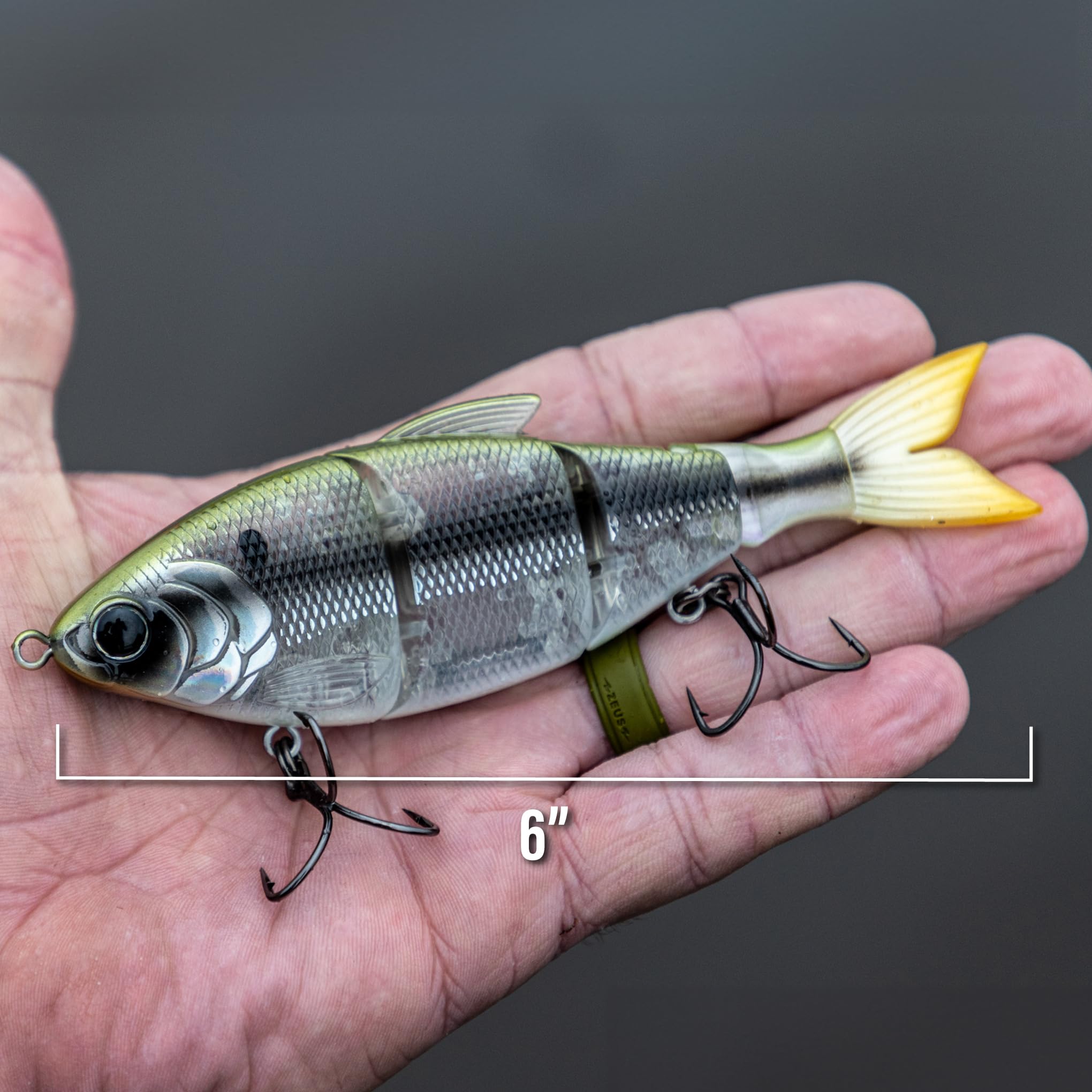 6th Sense Fishing - Trace 6in - Swimbait (Heater Shad, Fast Sink)