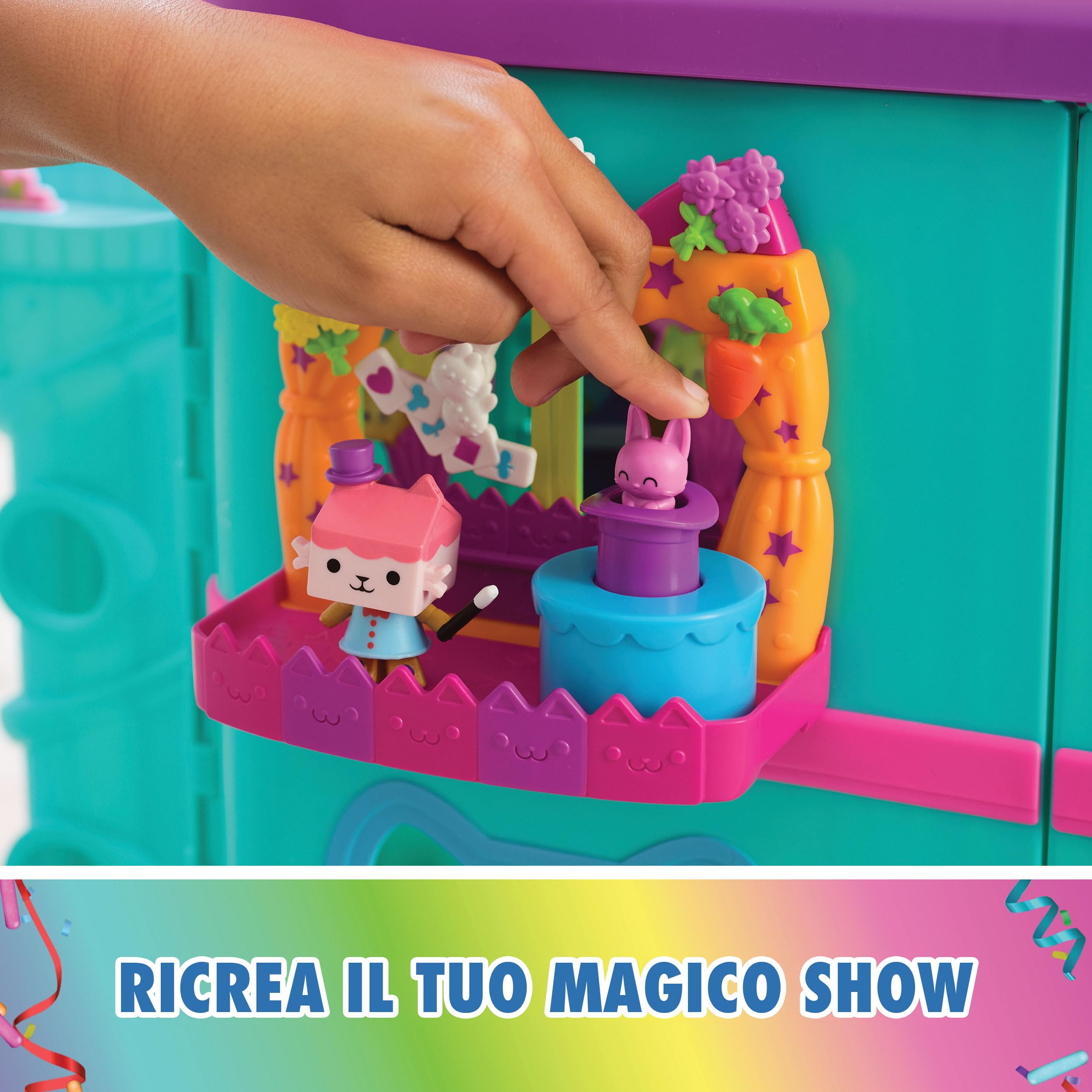 Gabby i Magiczny Dom - Gabby Dollhouse - Pudełko balkonowe dla dzieci - 1 figurka i 6 akcesoriów - kreskówka zabawka domek dla lalek - zabawka dla dzieci 3 lata i więcej