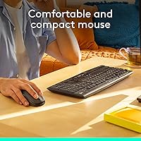 Vista 6 de Logitech MK295 Combo de ratón y teclado inalámbrico con tecnología SilentTouch, teclado numérico completo, seguimiento óptico avanzado, inalámbrico