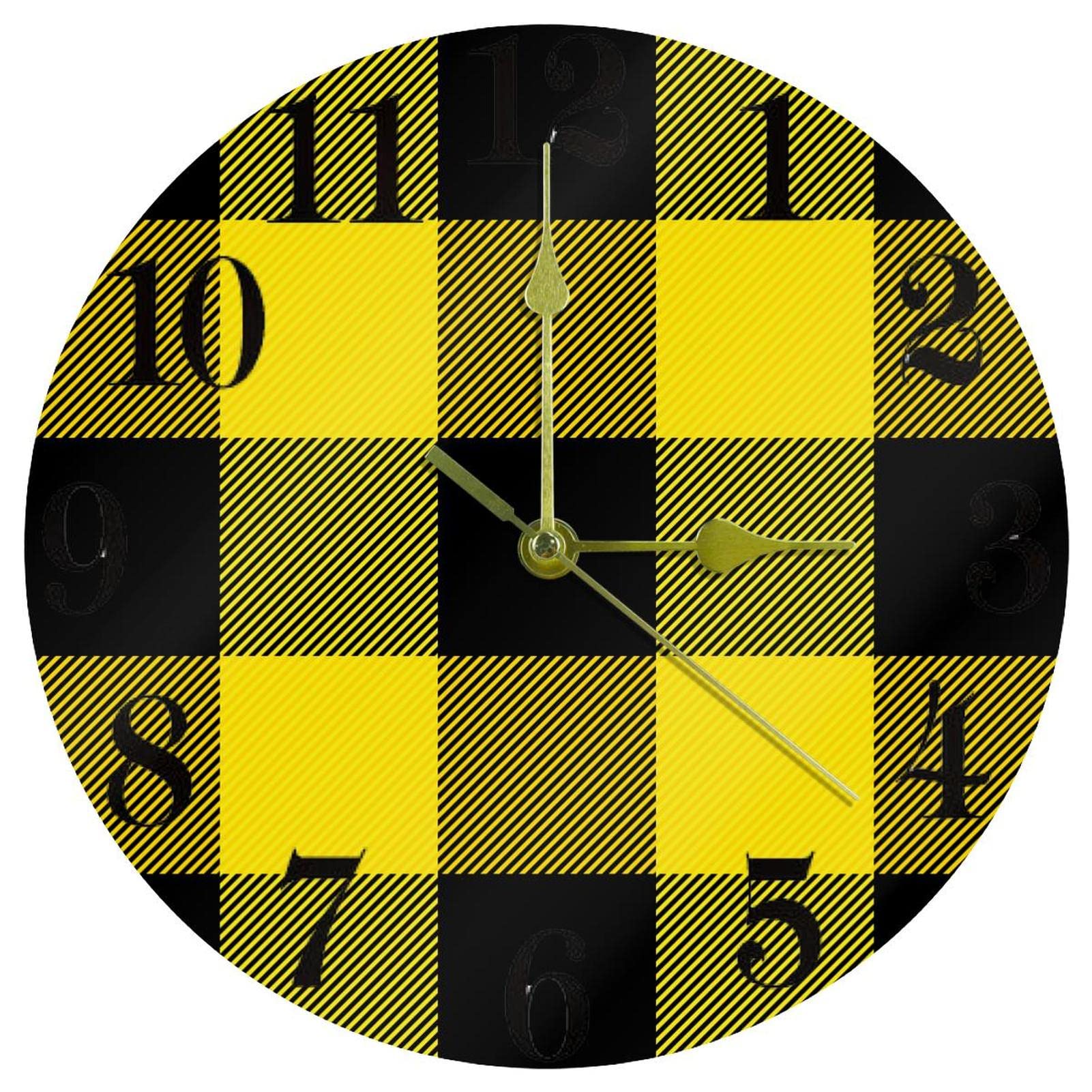 Horloge murale ronde fonctionne à piles pour une décoration intérieure