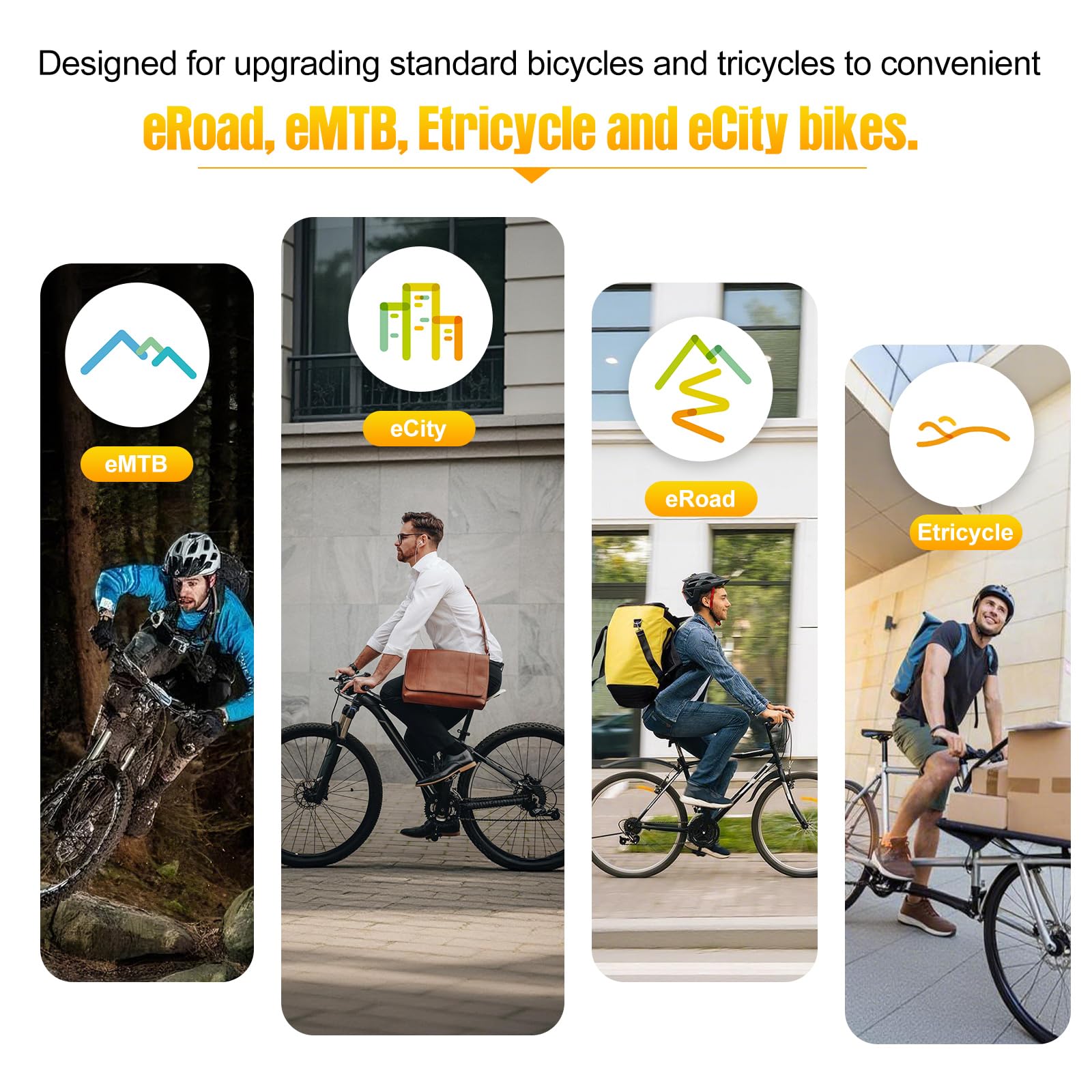 BAFANG 48V G020 EBike Umbausatz mit Hinterradmotor, 20"/26"/27,5"/28"/29"/700C E-Bike Nachrüstsatz mit Smart Controller, optionalem Display & optionalem Akku für MTB & City E-Bikes