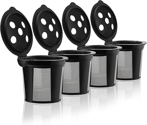 Miniatura 7 de 4 tazas K reutilizables para Keurig K Supreme, K Supreme Plus y K Slim con tecnología Multistream  Filtros de café Kcups recargables de 4 colores