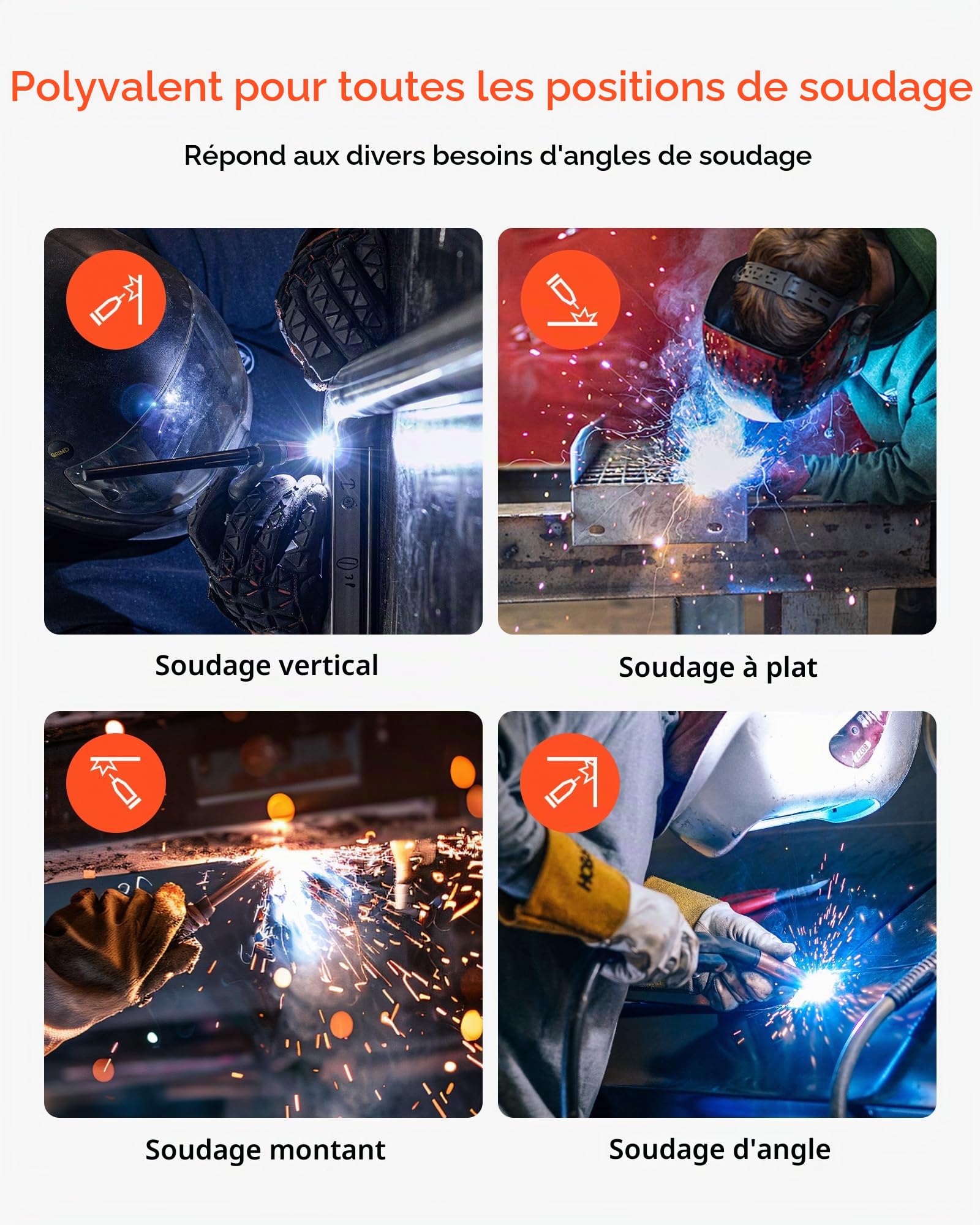 VEVOR Fil Fourré sans Gaz 0,8 mm 0,9 kg par Bobine Fil de Soudage MIG E308LFC-O pour Soudage à l'Arc de Toutes Positions, Auto-protégé, Utilisation Extérieure, Acier Inoxydable, Faible Projection