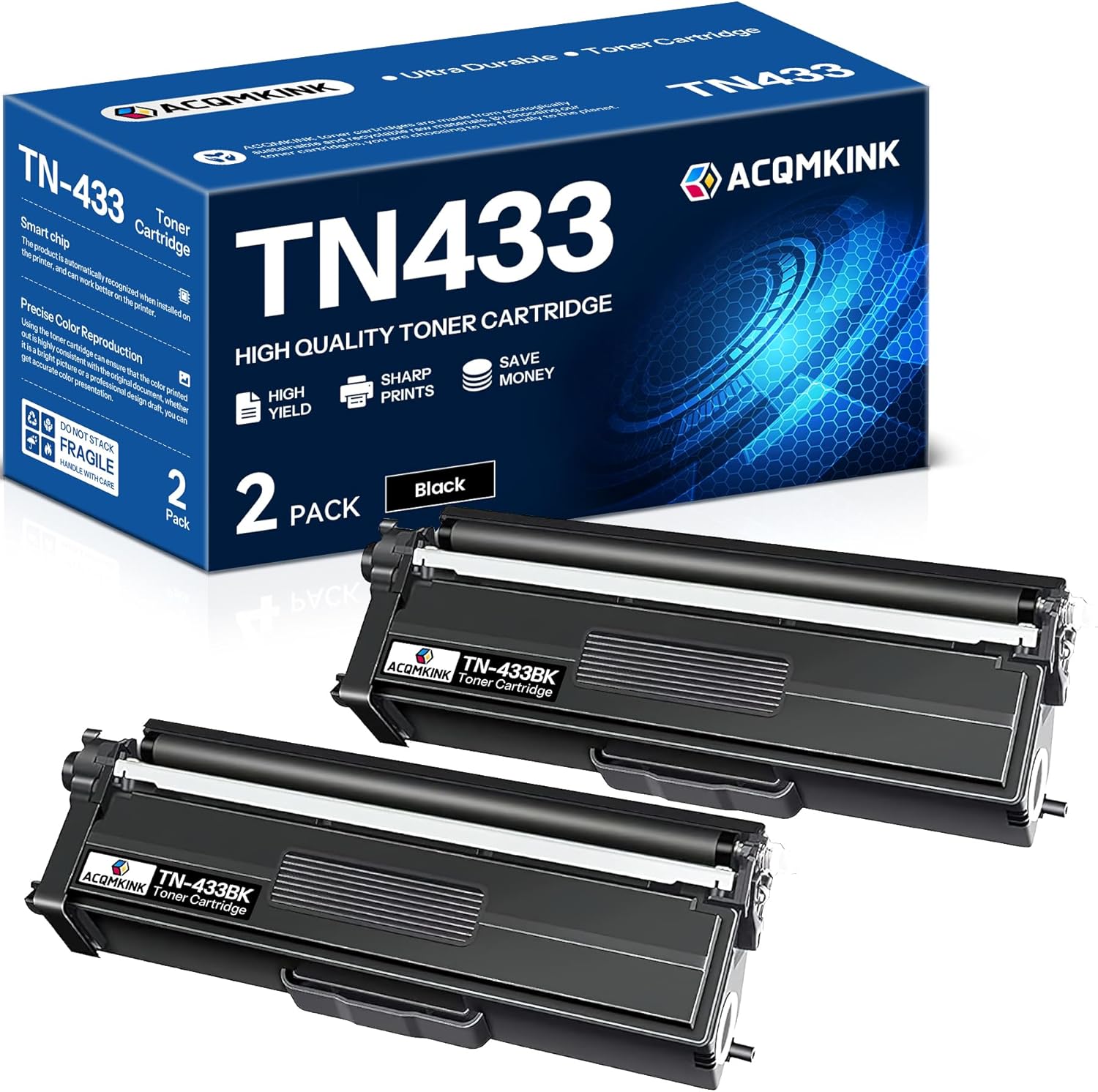 TN-431 TN431 Cyan Magenta Yellow Toner Cartridge Replacement for Brother TN431 TN-431 HL-L8260CDW MFC-L8900CDW HL-L8360CDW MFC-L8610CDW Printer, TN4313PK