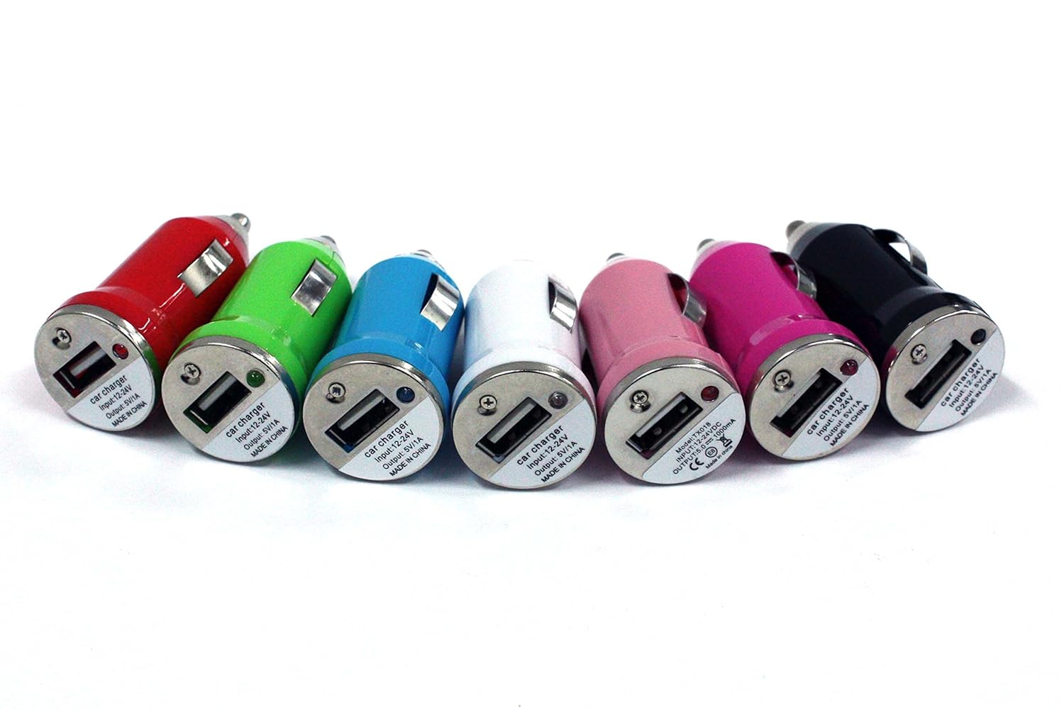 Single USB port Car charger. Input 12 24V DC. Output 5.0V DC2 1A