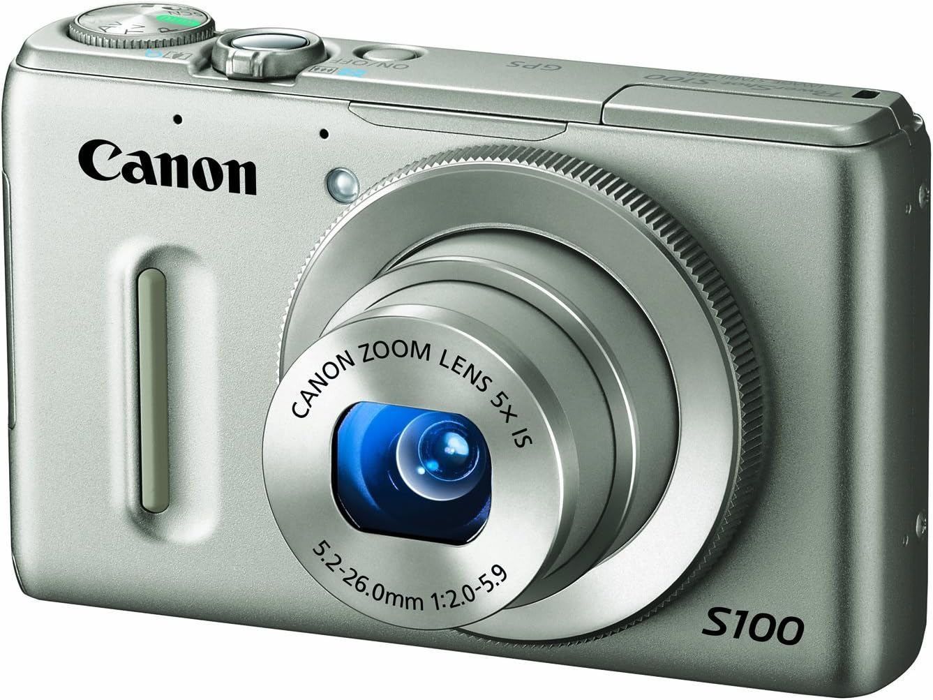 Canon PowerShot S100 12.1 MP Digital Camera with 5x Wide Angle Optical Image Stabilized Zoom (Silver)