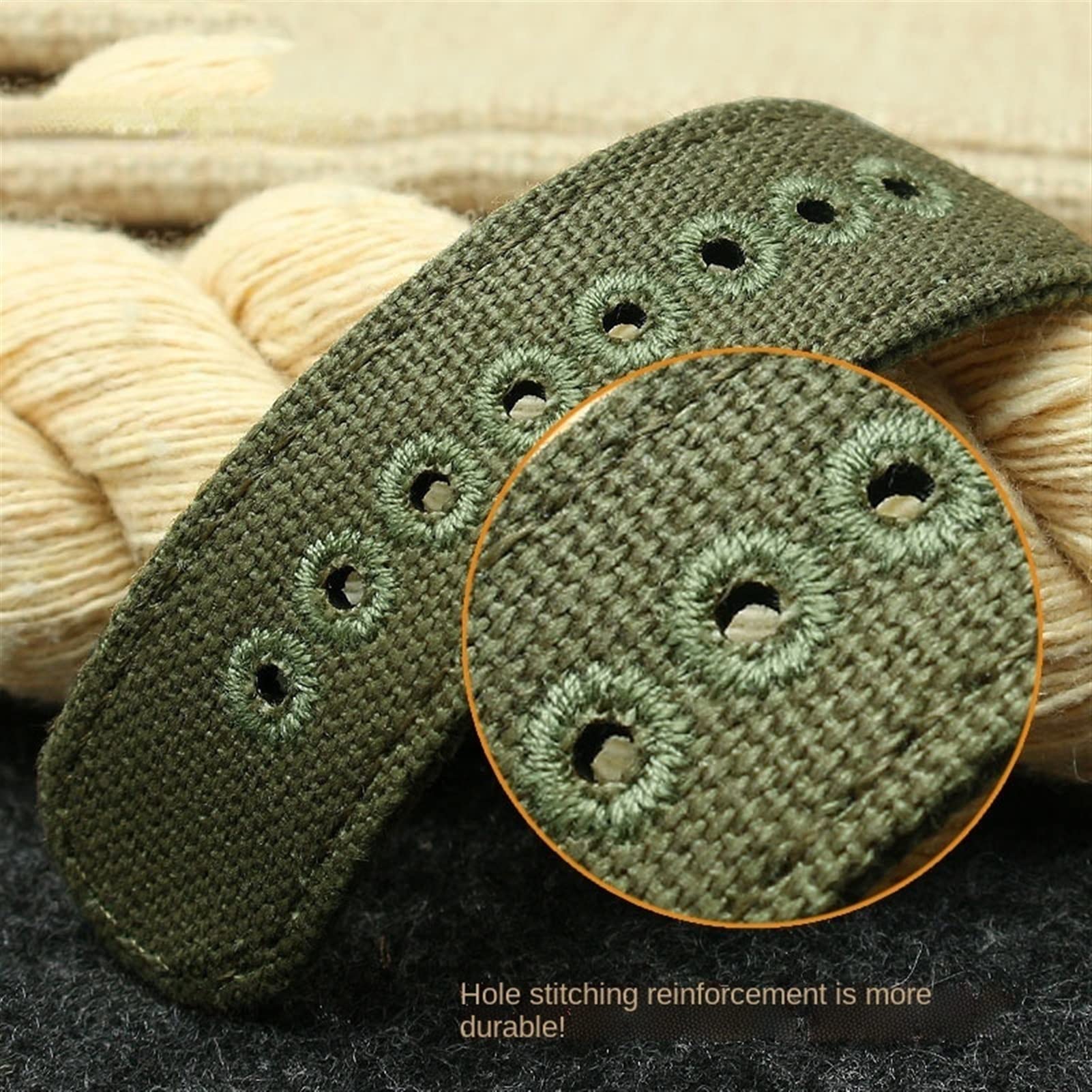 20mm Vera Pelle Verde Militare Nylon Sport Strap Canvas Sgancio Rapido Uomini Del Braccialetto Della Vigilanza Band Per TIMEX TW4B14200|14100|14000