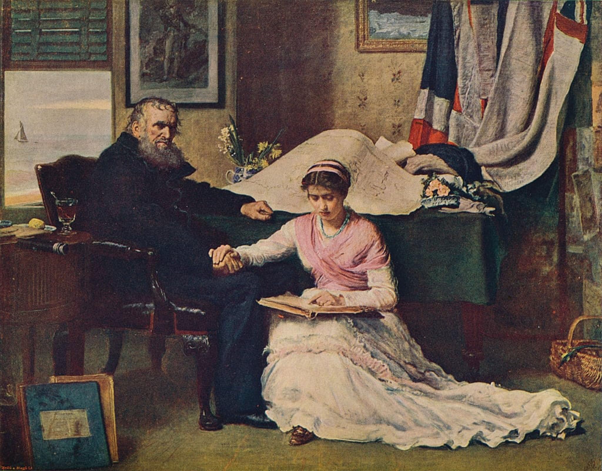ARTXLXXBN Famous Painting Canvas Artwork Graffiti Print the North West Passage by John Everett Millais Portrait Canvas Image for Home Decor 60x90cm