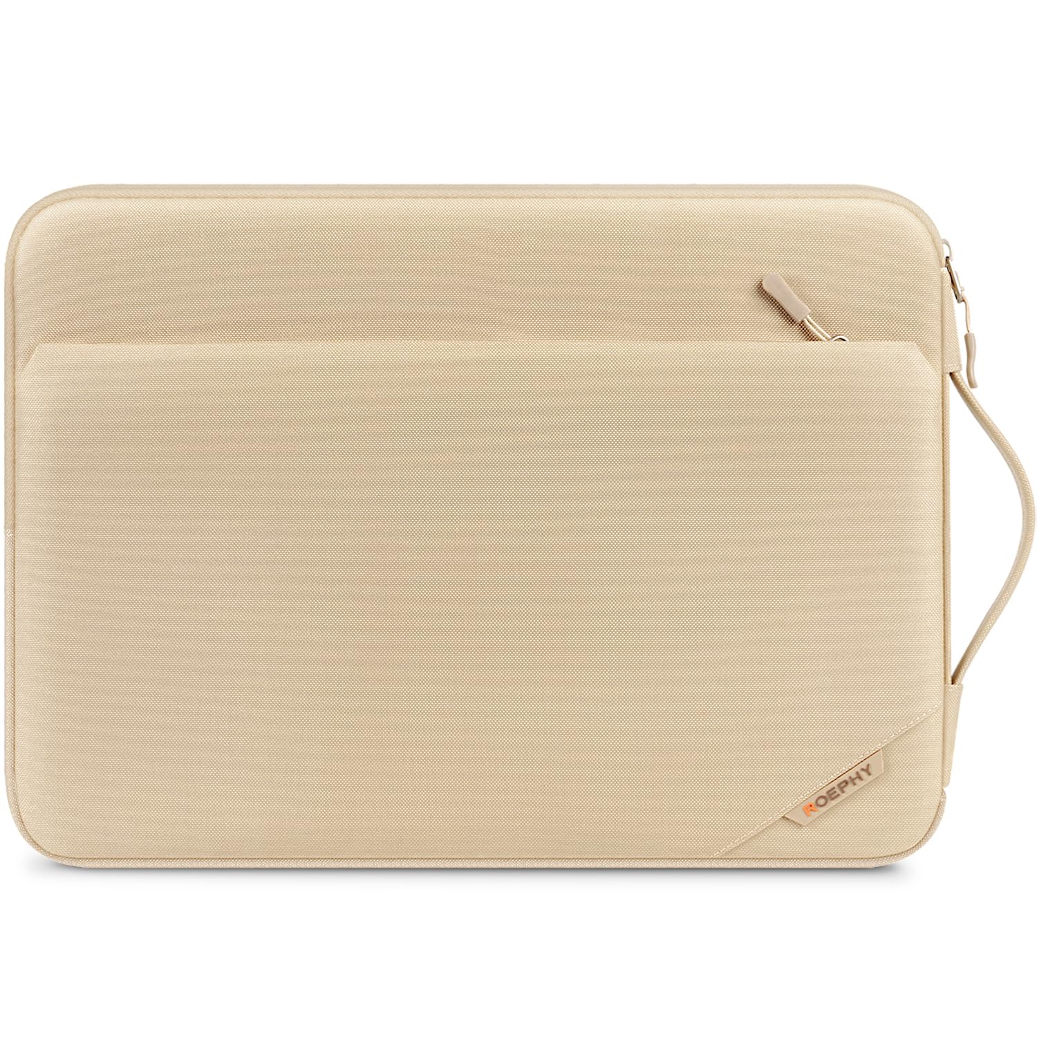 ROEPHY Laptoptasche 15.6-16 Zoll Wasserabweisende Laptophülle Notebook Tasche für 16" HP Pavilion Envy/Lenovo ThinkPad IdeaPad/ASUS Vivobook/MacBook Pro 16 M3 M2 M1 / Acer, Beige