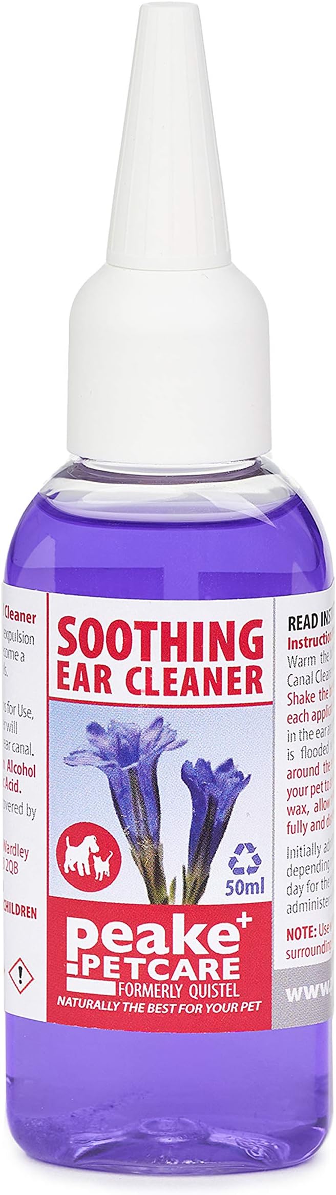 Quistel Dog Ear Cleaner Solution Soothing Canaural Ear Drops Dog