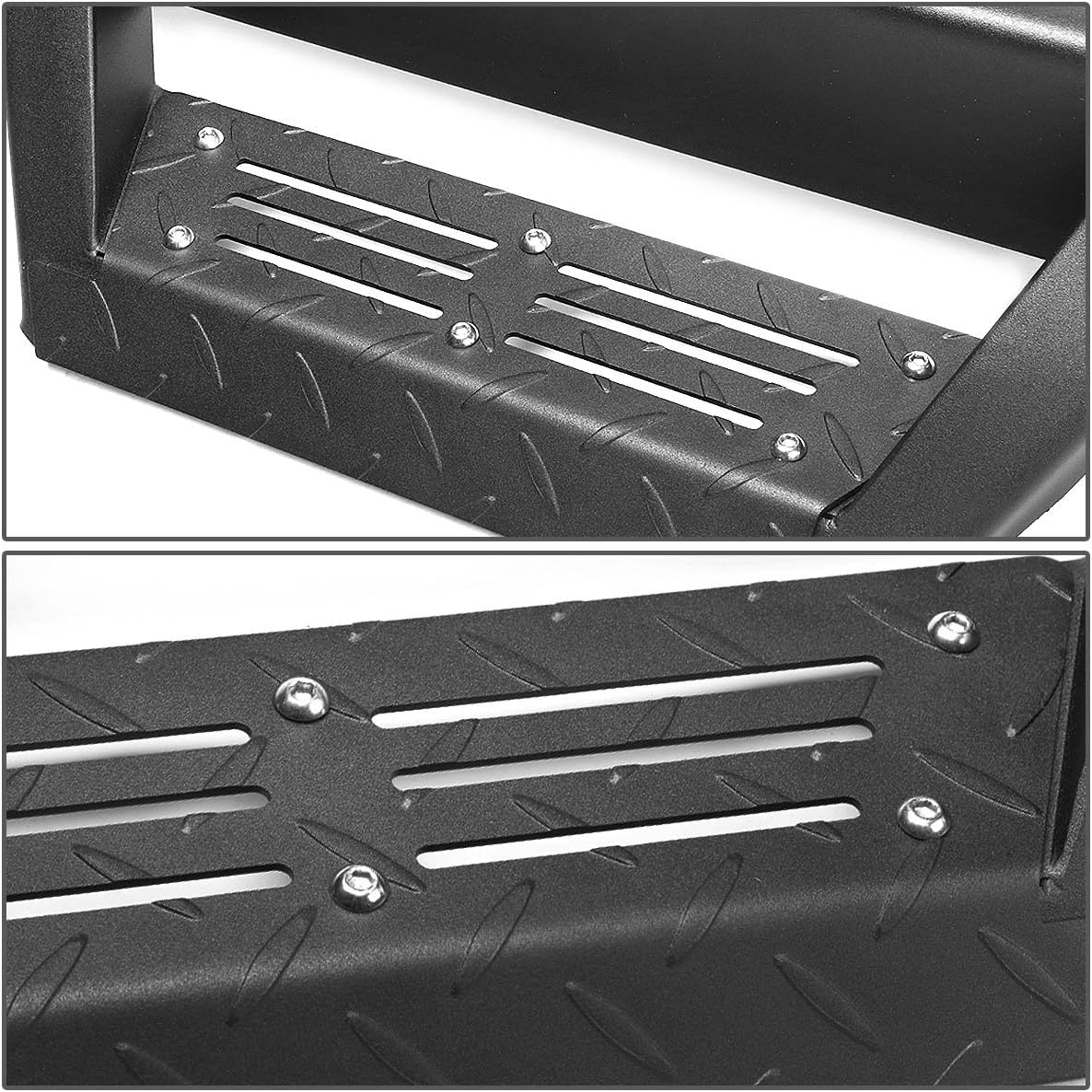 Auto Dynasty 3 Inches Drop Down Style Side Step Nerf Bar Running Board Compatible with Colorado Canyon Extended Cab 15-20, Aluminum, Black Powdercoated
