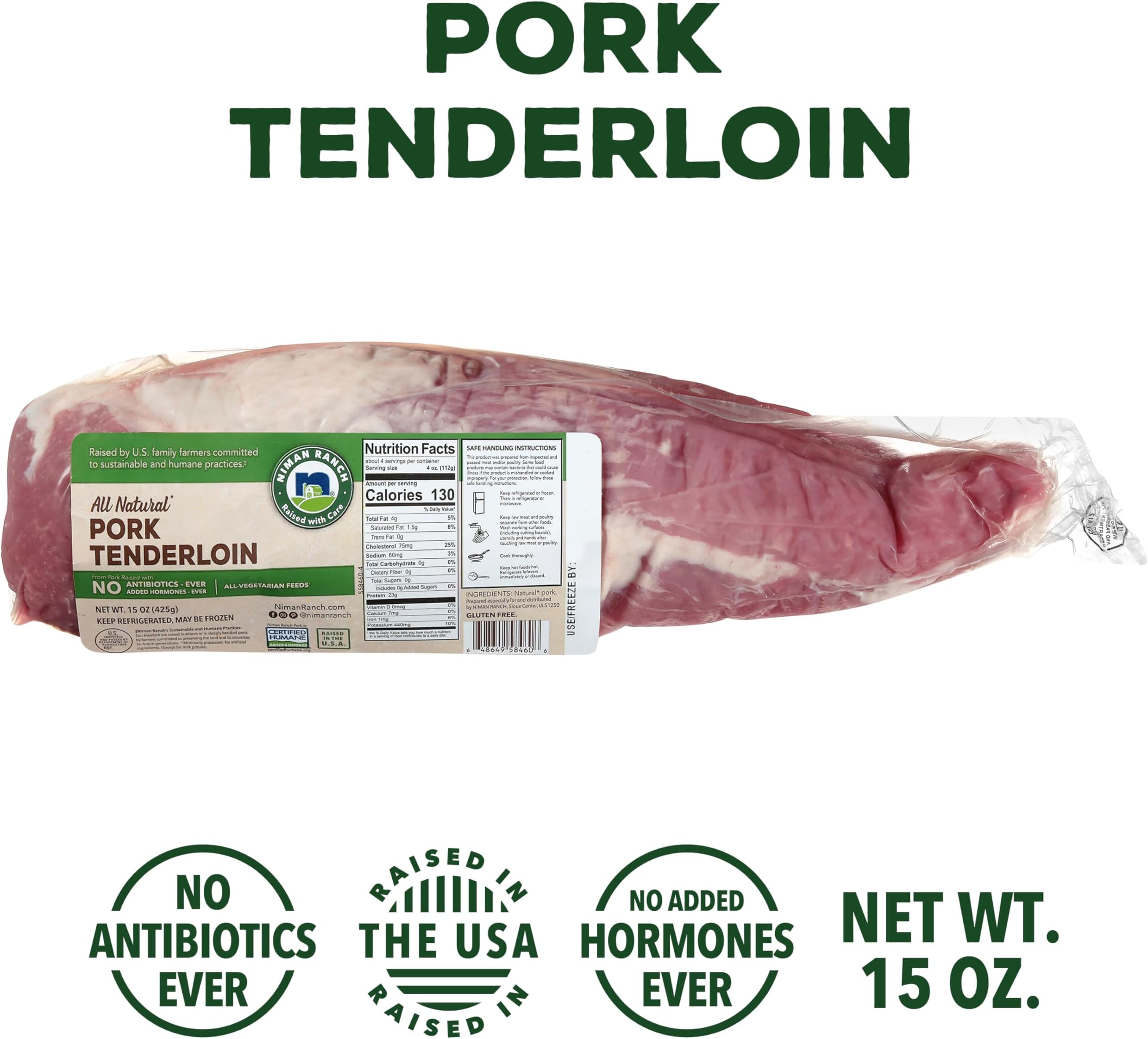 Niman Ranch, Pork Tenderloin, 15 oz