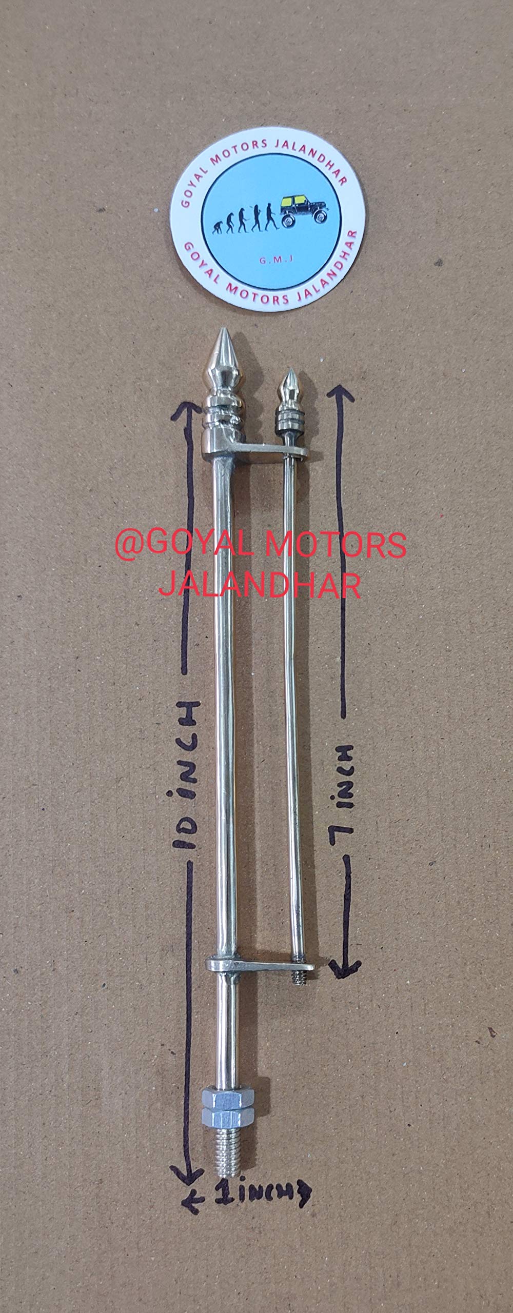 Buy Willy Jeep, Classic Jeep Flag Pole Copper, Universal to All Cars