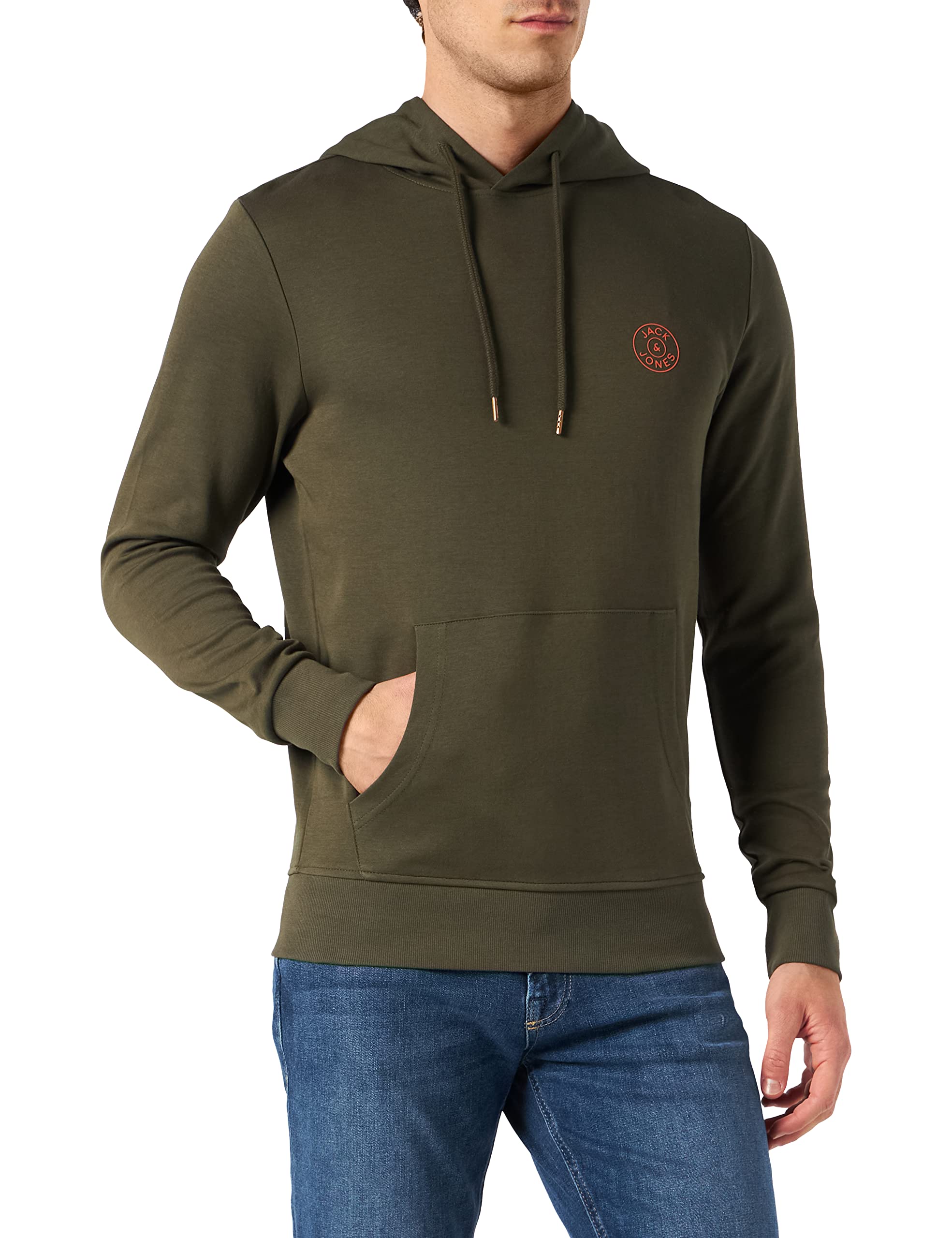 Jack & Jones mens Jjesoft Sweat Hood Noos Hooded sweatshirt, Forest Night, XXL