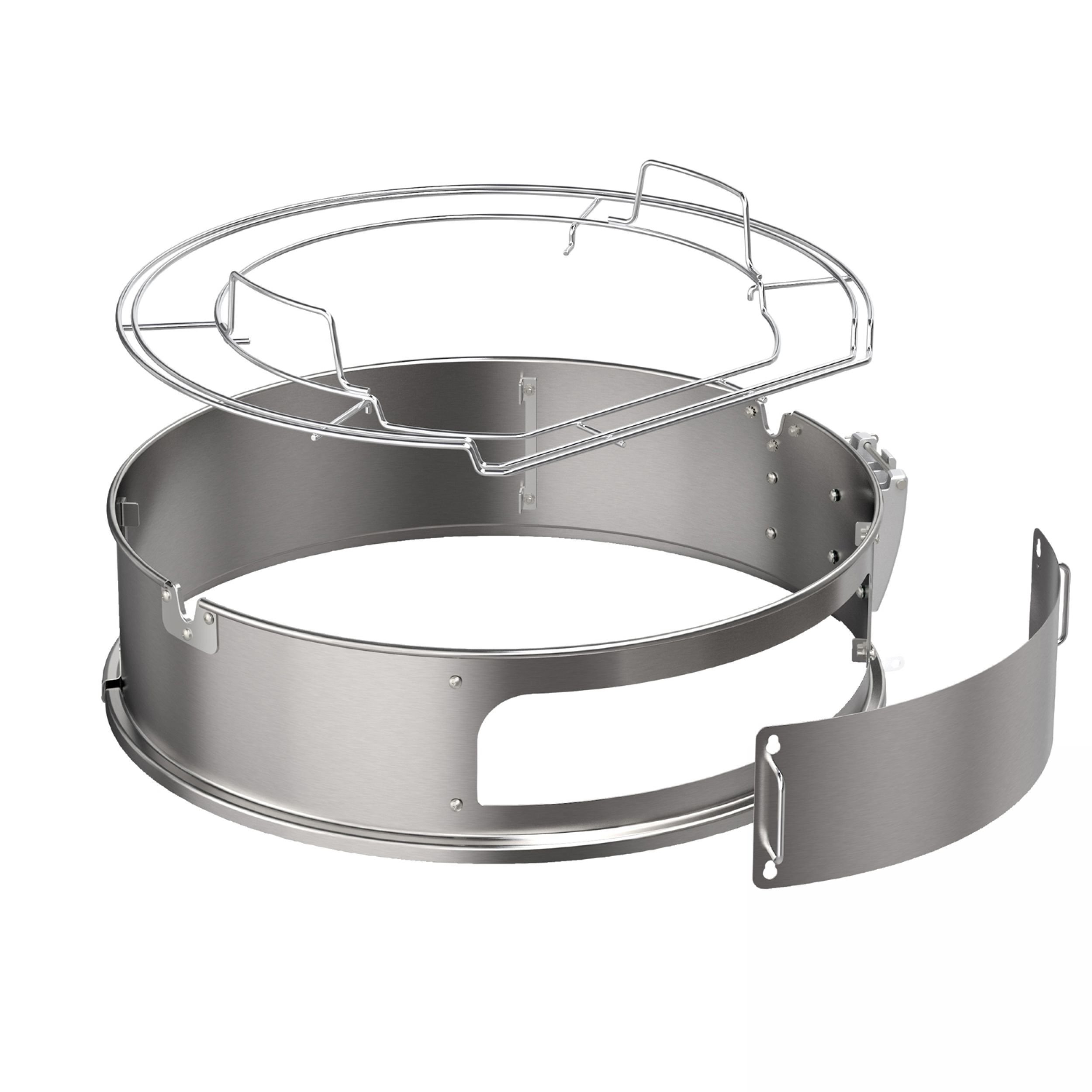 RÖSLE Gourmetring/Pizzaring, Hochwertiger Edelstahlring für Drehspieß und Zubereitung von Pizzas, geeignet für RÖSLE Kugelgrill No.1 F60/F60 AIR/F60 Sport/G60 | Hochwertiger Edelstahlring für Kugelgrills No.1 F60/F60 AIR/F60 Sport/G60