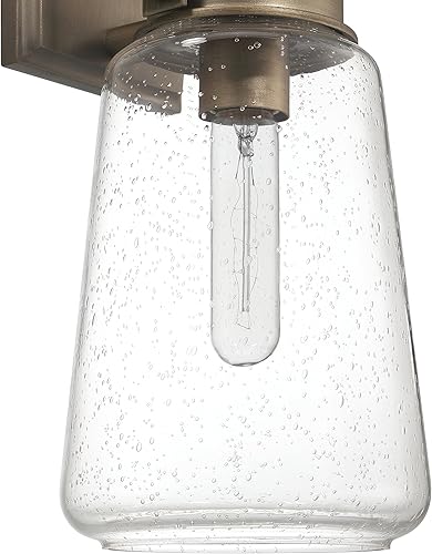 Miniatura 4 de Robert Stevenson Lighting Gage - Lámpara industrial de vidrio y metal para exteriores, color oro toscano