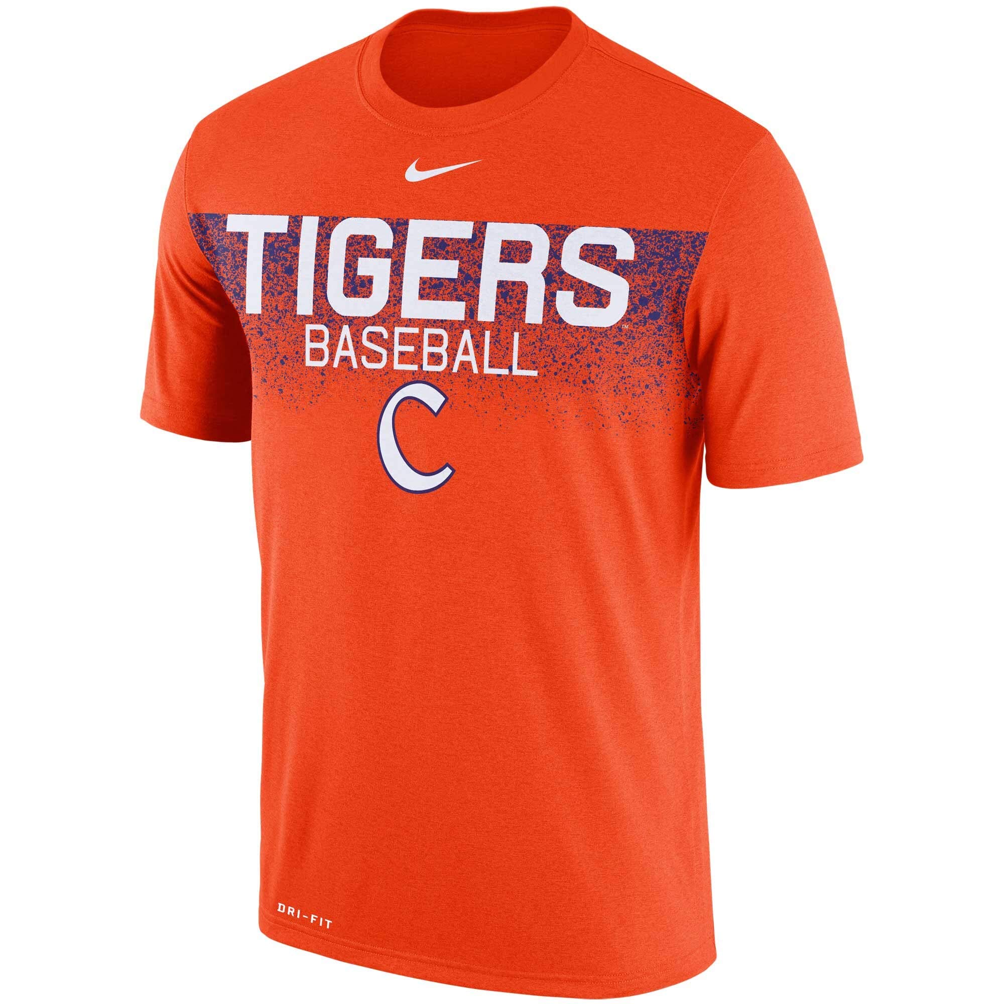 Men's Orange Clemson Tigers Baseball Team Issue Legend Performance T-Shirt