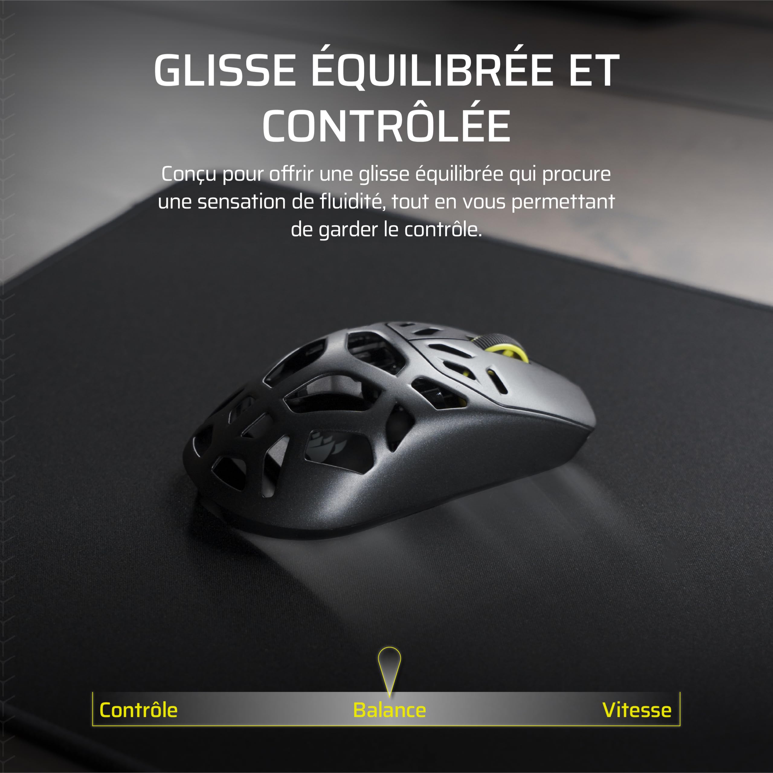 Corsair MM Tapis de Souris Gaming en Tissu Anti-Effilochement – XXXL – Noir | XXXL (1220 x 590mm) – Surface Micro-Tissée, Bords Cousus Anti-Effilochement, Base en Caoutchouc Naturel