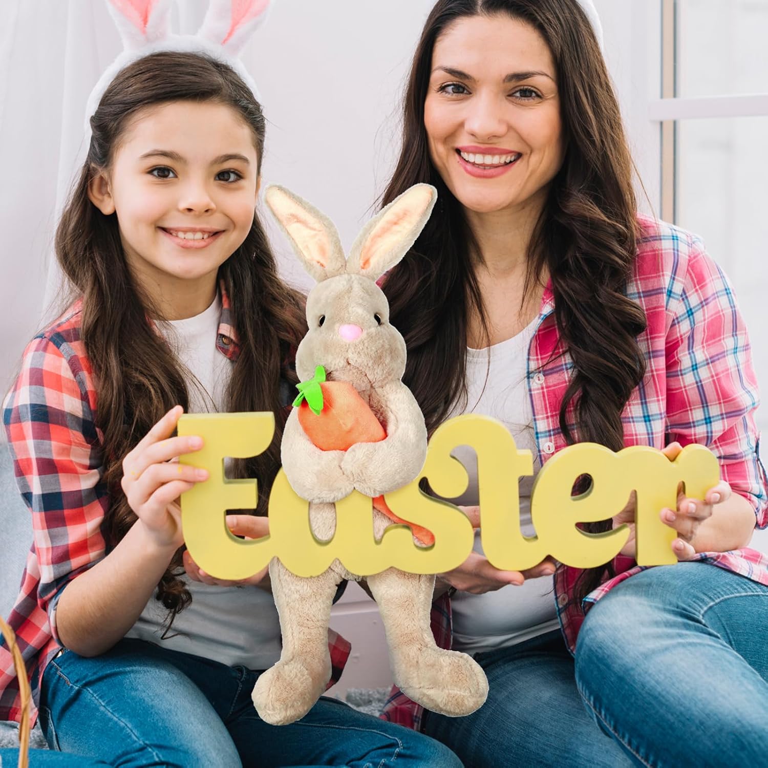 YUDATPG Disfraz De Conejo De Pascua Para Niños, Conjunto De Felpa De Conejo Blanco Para Niños, Disfraz De Una Pieza Para Navidad, Halloween, Cosplay