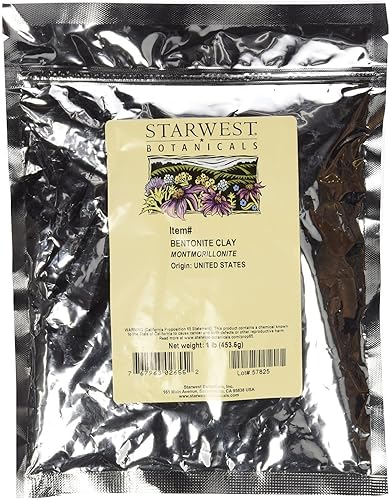 Starwest Botanicals Arcilla de bentonita de sodio, 1 libra